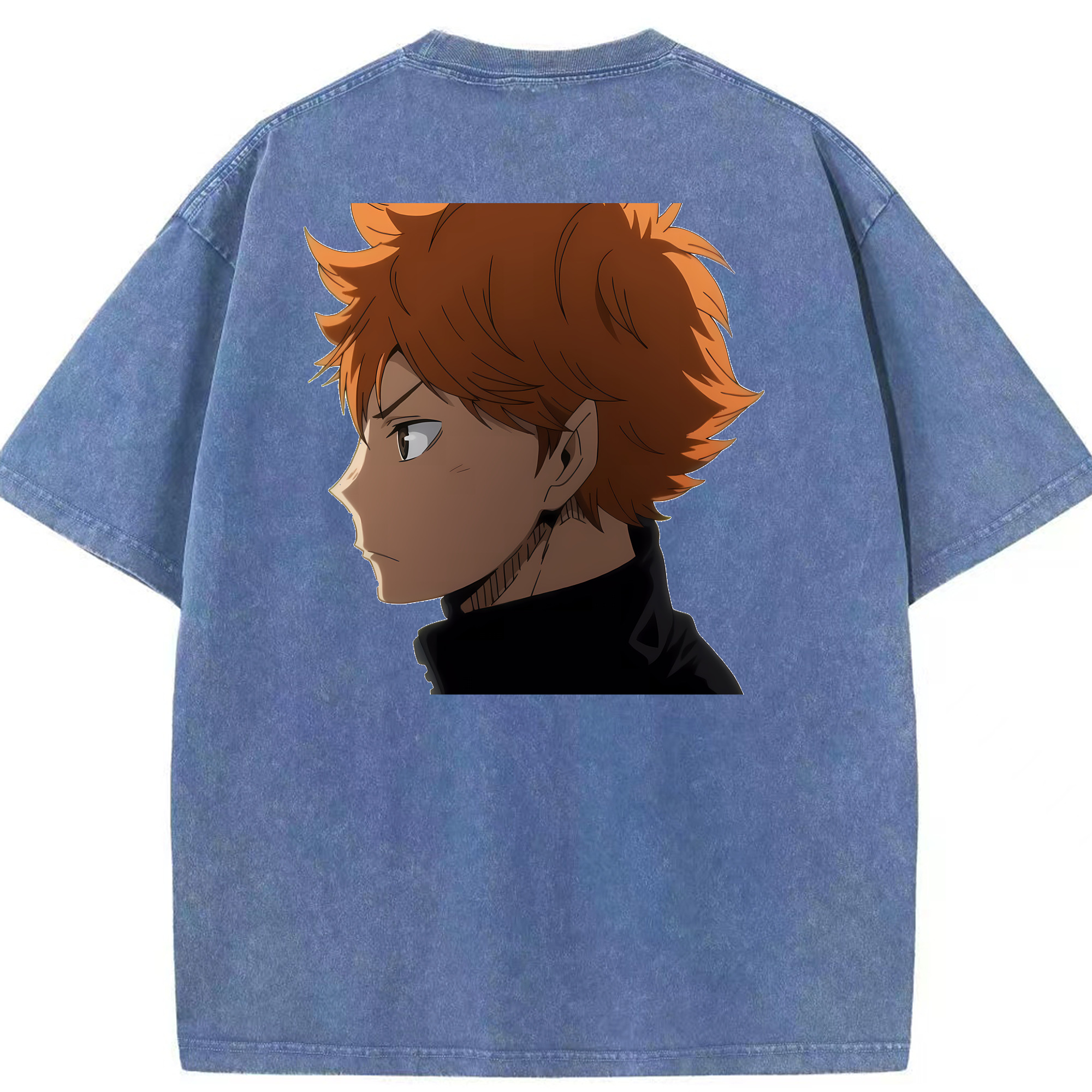 （画像用） ハイキュー!! Haikyu!! 綿100% ヴィンテージ風 半袖Tシャツ（背面プリント）