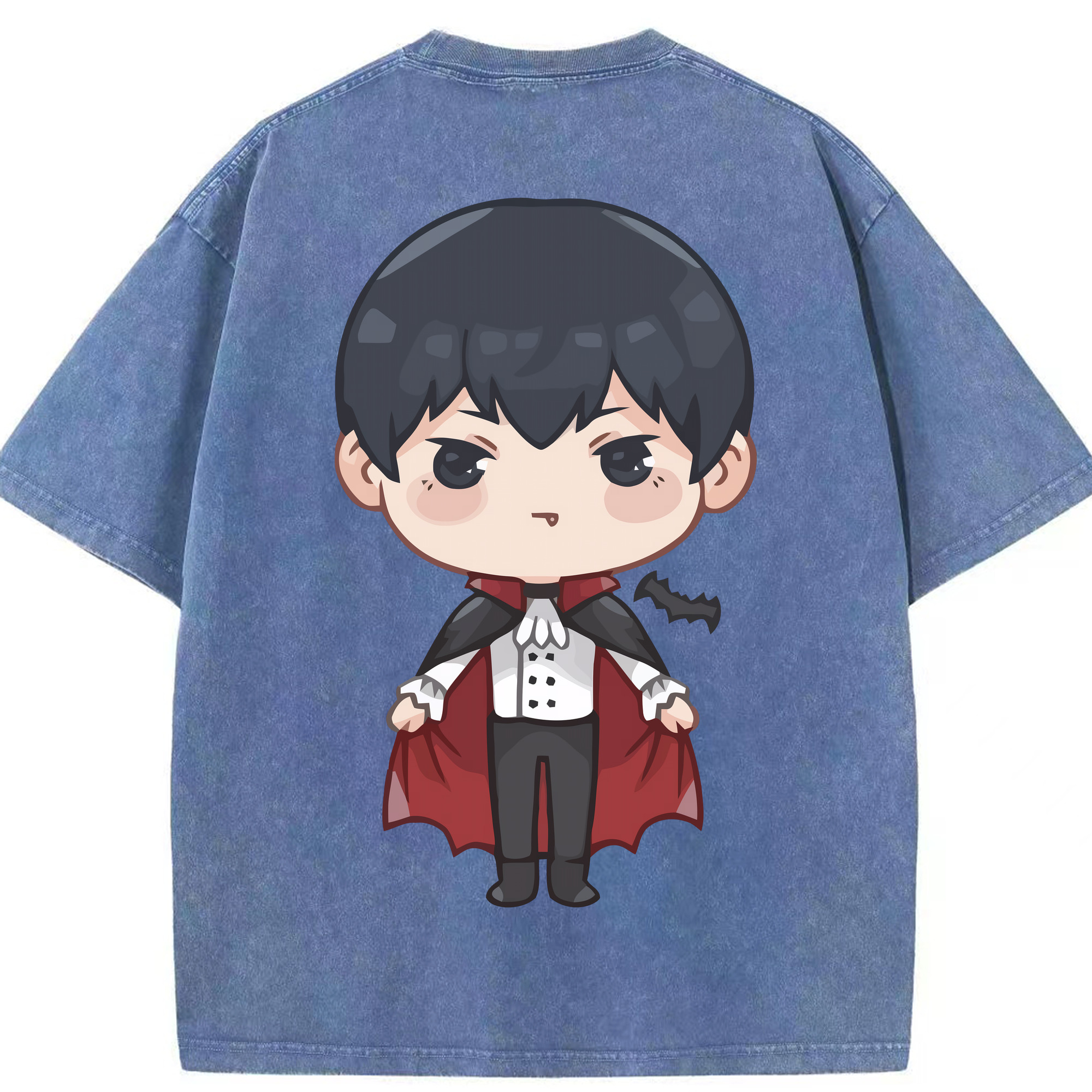 （画像用） ハイキュー!! Haikyu!! 綿100% ヴィンテージ風 半袖Tシャツ（背面プリント）