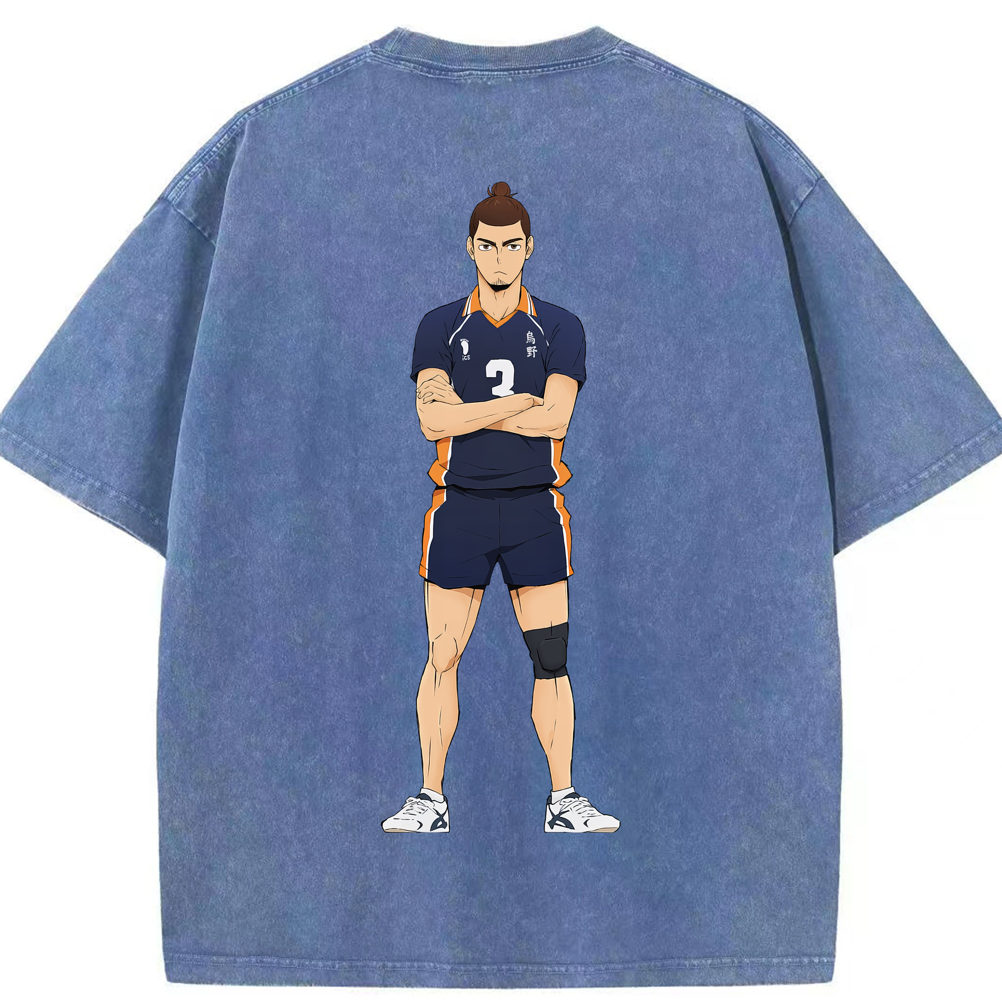 （画像用） ハイキュー!! Haikyu!! 綿100% ヴィンテージ風 半袖Tシャツ（背面プリント）