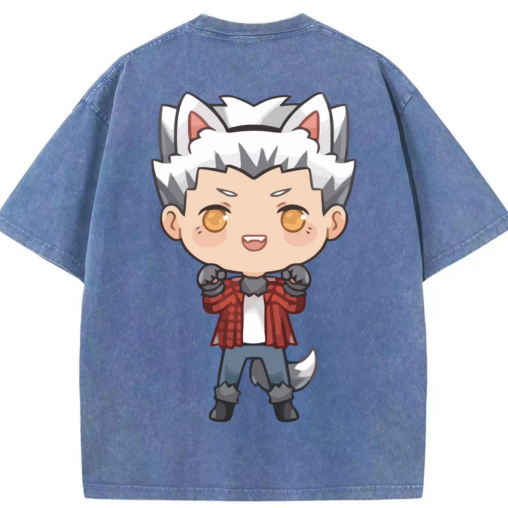 （画像用） ハイキュー!! Haikyu!! 綿100% ヴィンテージ風 半袖Tシャツ（背面プリント）