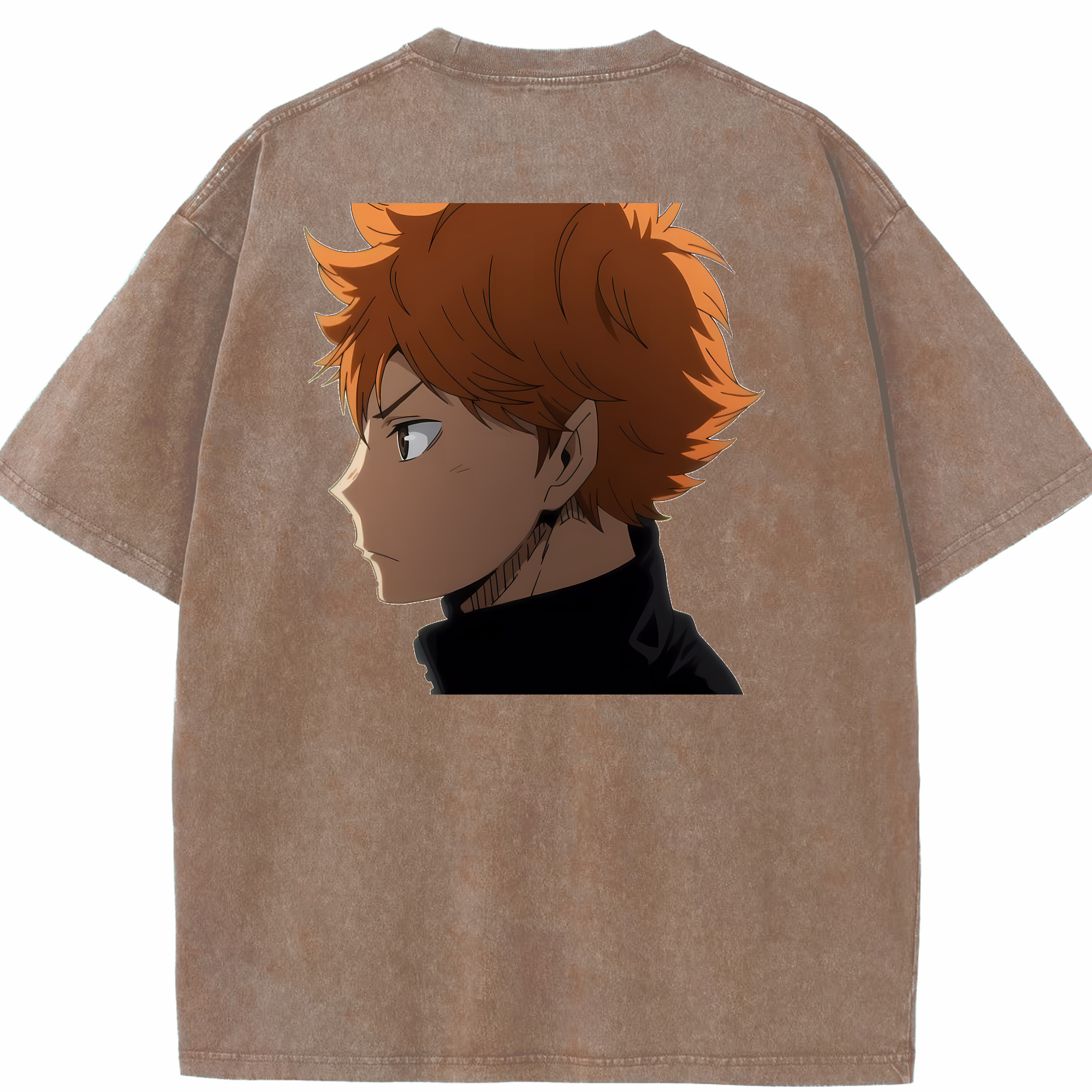 （画像用） ハイキュー!! Haikyu!! 綿100% ヴィンテージ風 半袖Tシャツ（背面プリント）