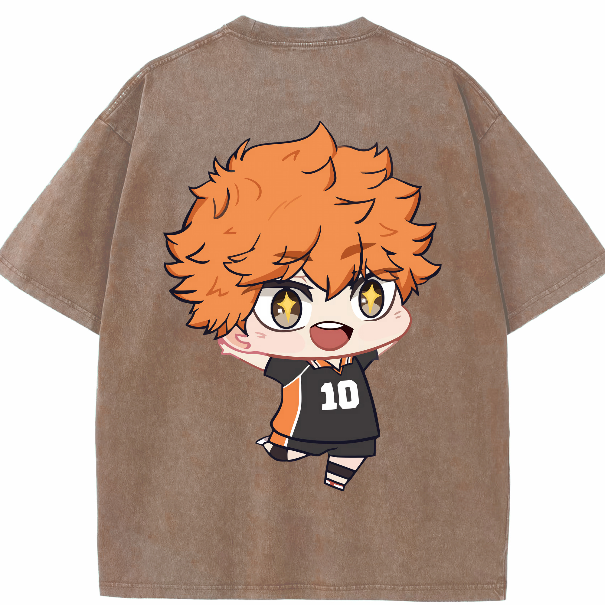 （画像用） ハイキュー!! Haikyu!! 綿100% ヴィンテージ風 半袖Tシャツ（背面プリント）