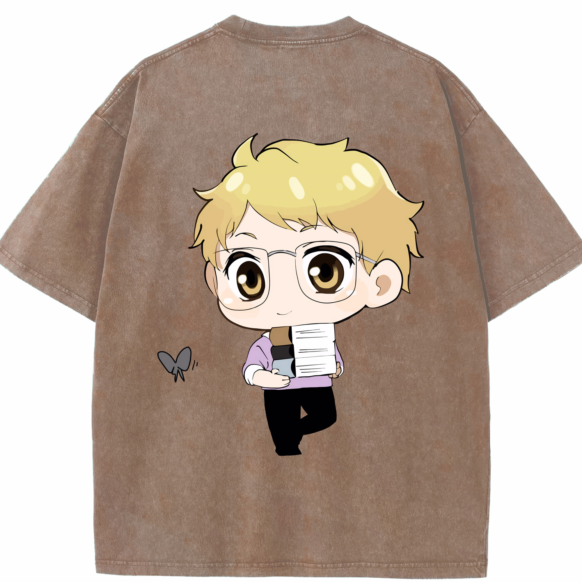 （画像用） ハイキュー!! Haikyu!! 綿100% ヴィンテージ風 半袖Tシャツ（背面プリント）