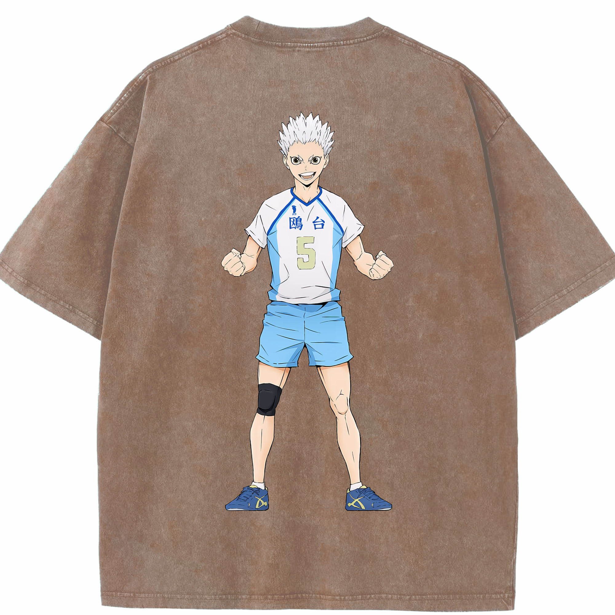 （画像用） ハイキュー!! Haikyu!! 綿100% ヴィンテージ風 半袖Tシャツ（背面プリント）