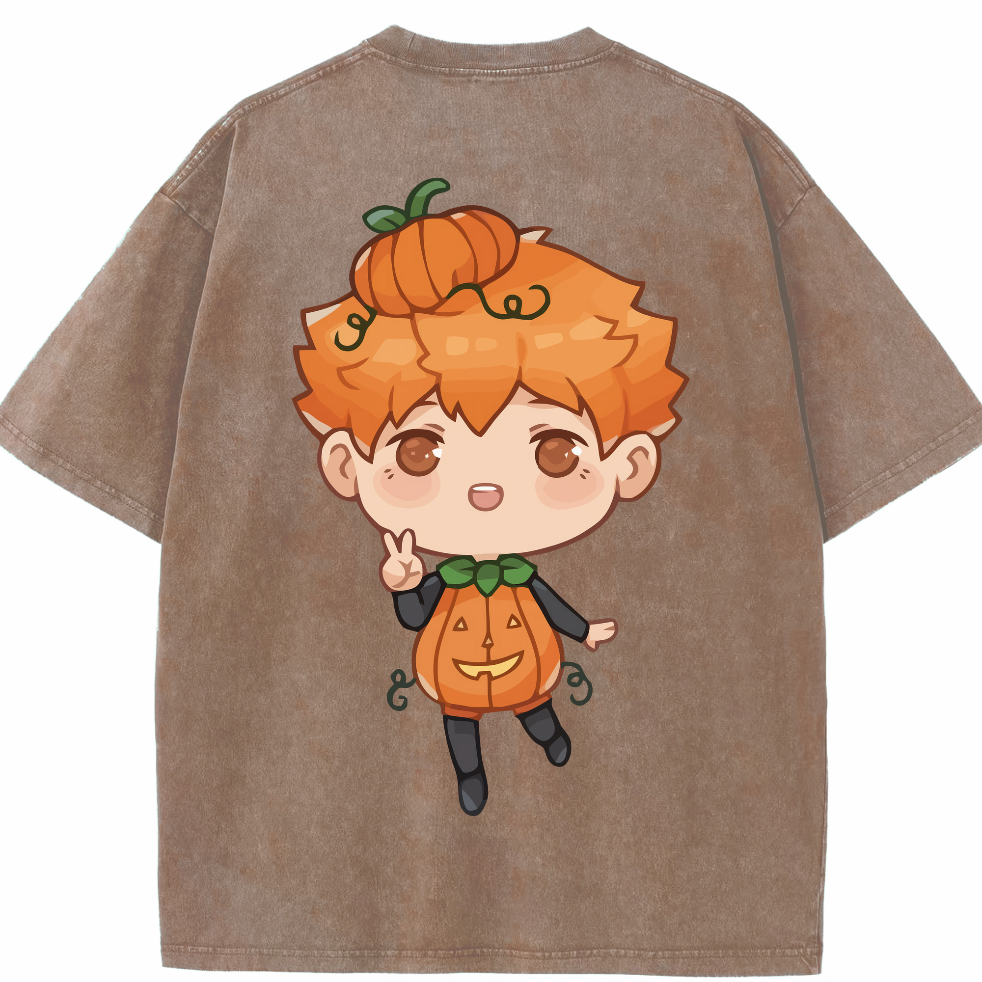 （画像用） ハイキュー!! Haikyu!! 綿100% ヴィンテージ風 半袖Tシャツ（背面プリント）