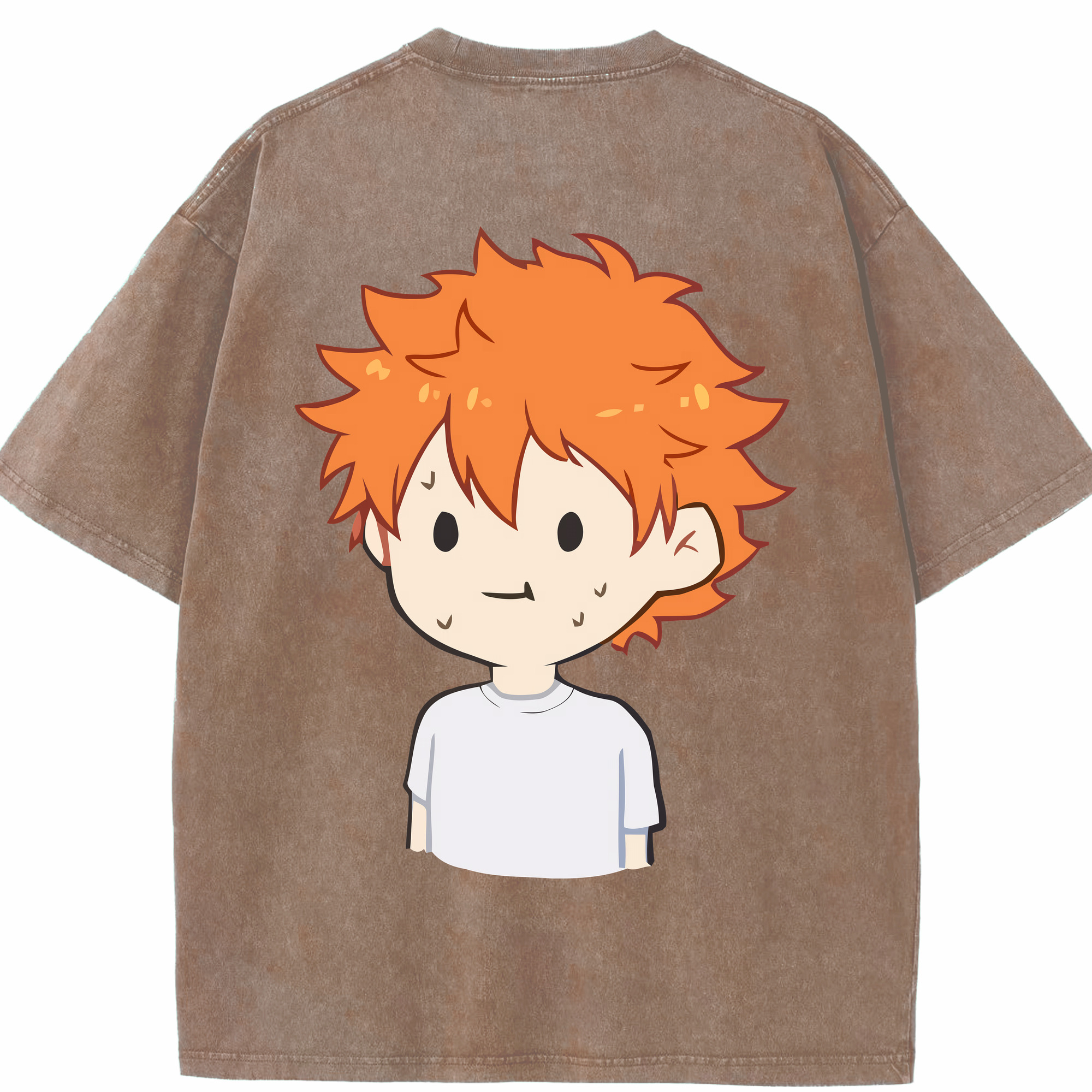 （画像用） ハイキュー!! Haikyu!! 綿100% ヴィンテージ風 半袖Tシャツ（背面プリント）