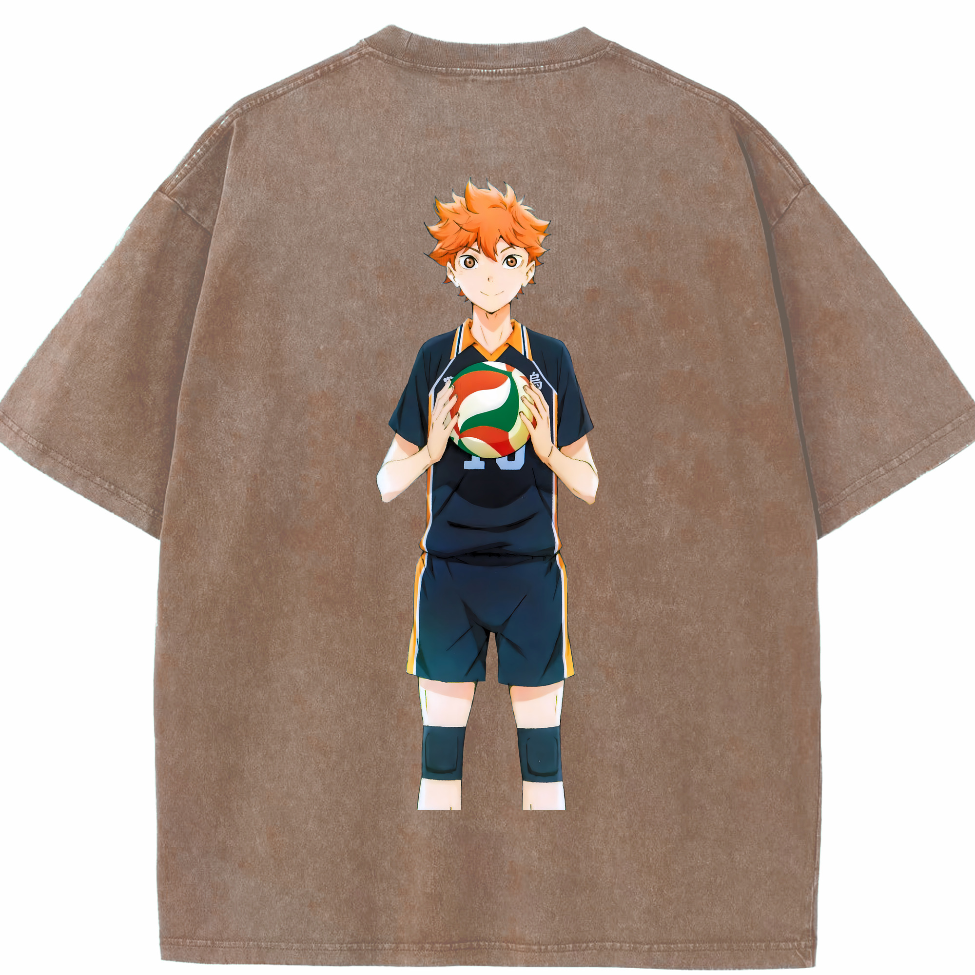 （画像用） ハイキュー!! Haikyu!! 綿100% ヴィンテージ風 半袖Tシャツ（背面プリント）