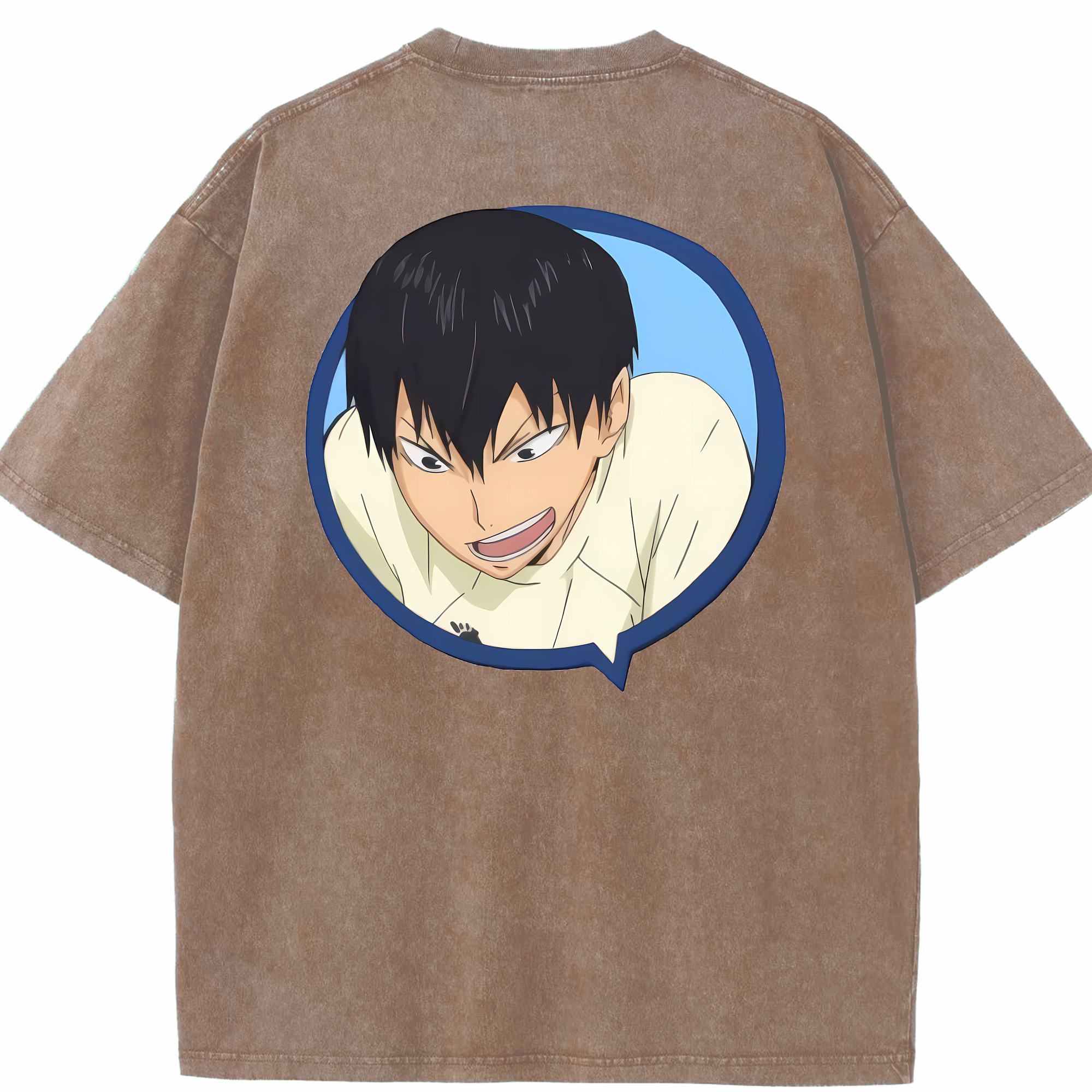 （画像用） ハイキュー!! Haikyu!! 綿100% ヴィンテージ風 半袖Tシャツ（背面プリント）
