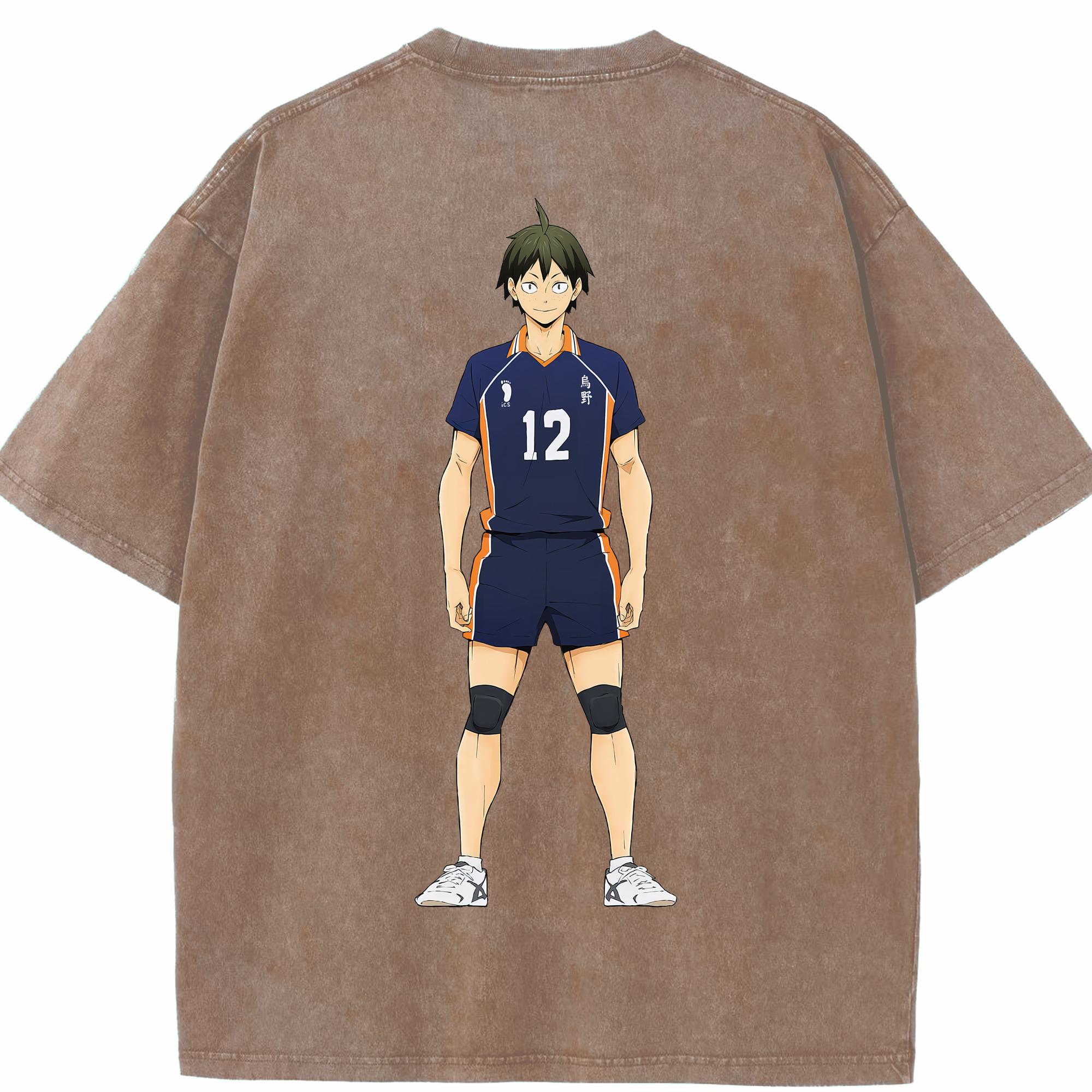 （画像用） ハイキュー!! Haikyu!! 綿100% ヴィンテージ風 半袖Tシャツ（背面プリント）