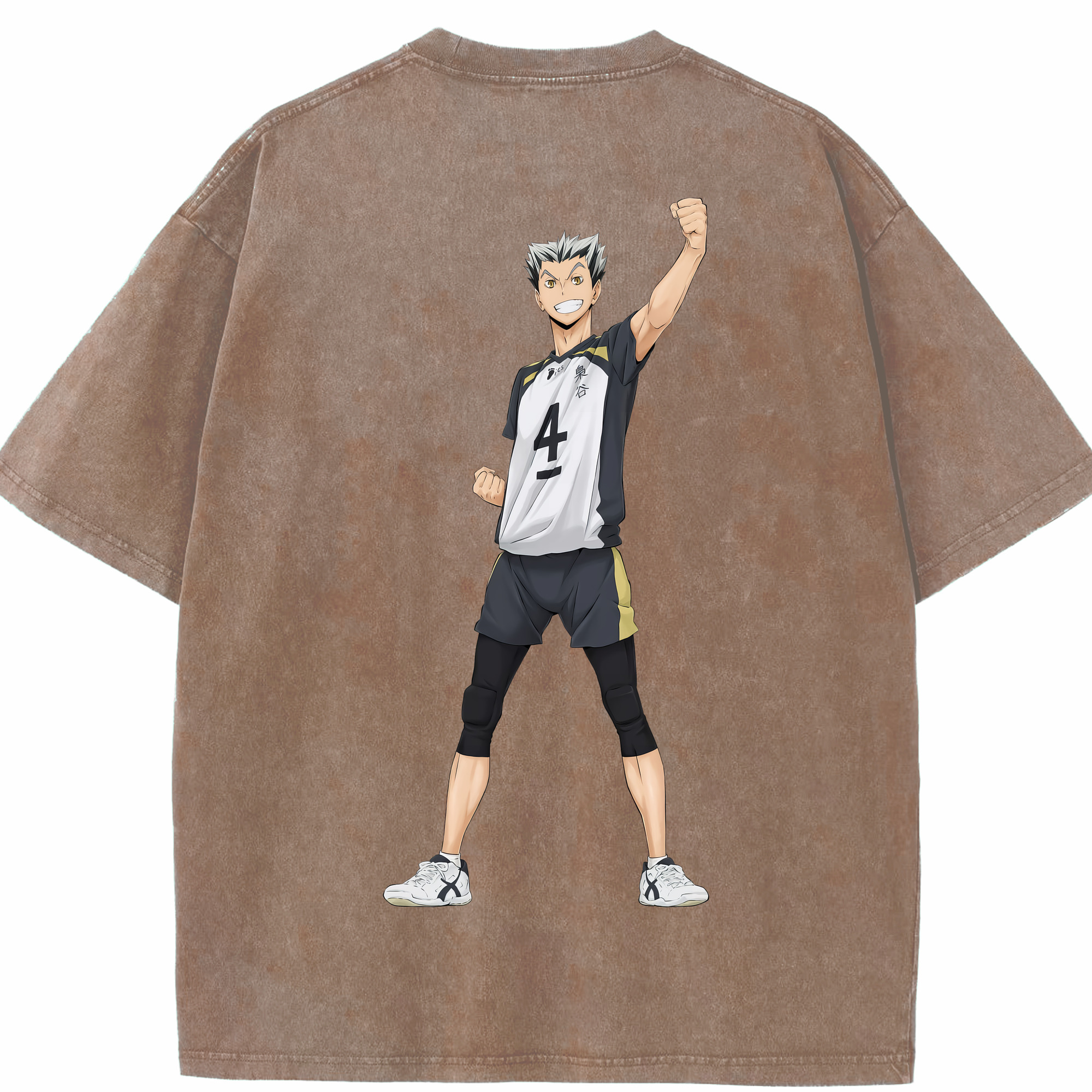 （画像用） ハイキュー!! Haikyu!! 綿100% ヴィンテージ風 半袖Tシャツ（背面プリント）
