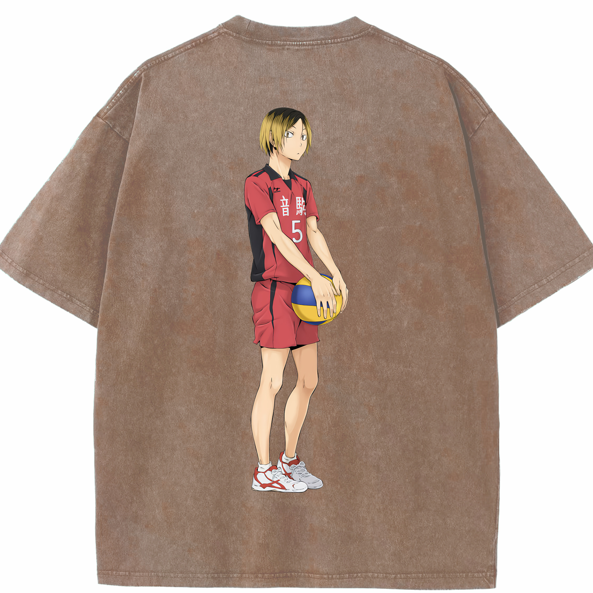（画像用） ハイキュー!! Haikyu!! 綿100% ヴィンテージ風 半袖Tシャツ（背面プリント）