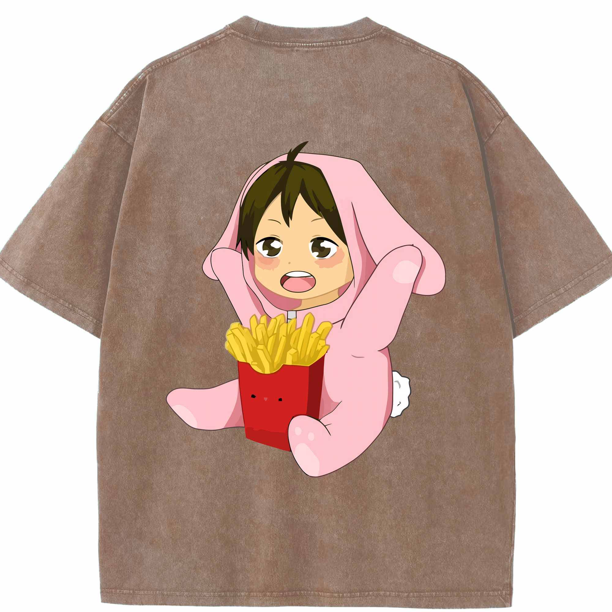 （画像用） ハイキュー!! Haikyu!! 綿100% ヴィンテージ風 半袖Tシャツ（背面プリント）