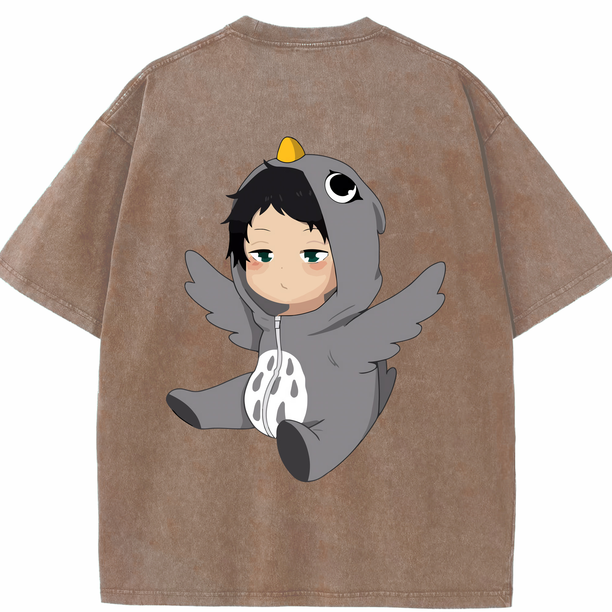 （画像用） ハイキュー!! Haikyu!! 綿100% ヴィンテージ風 半袖Tシャツ（背面プリント）