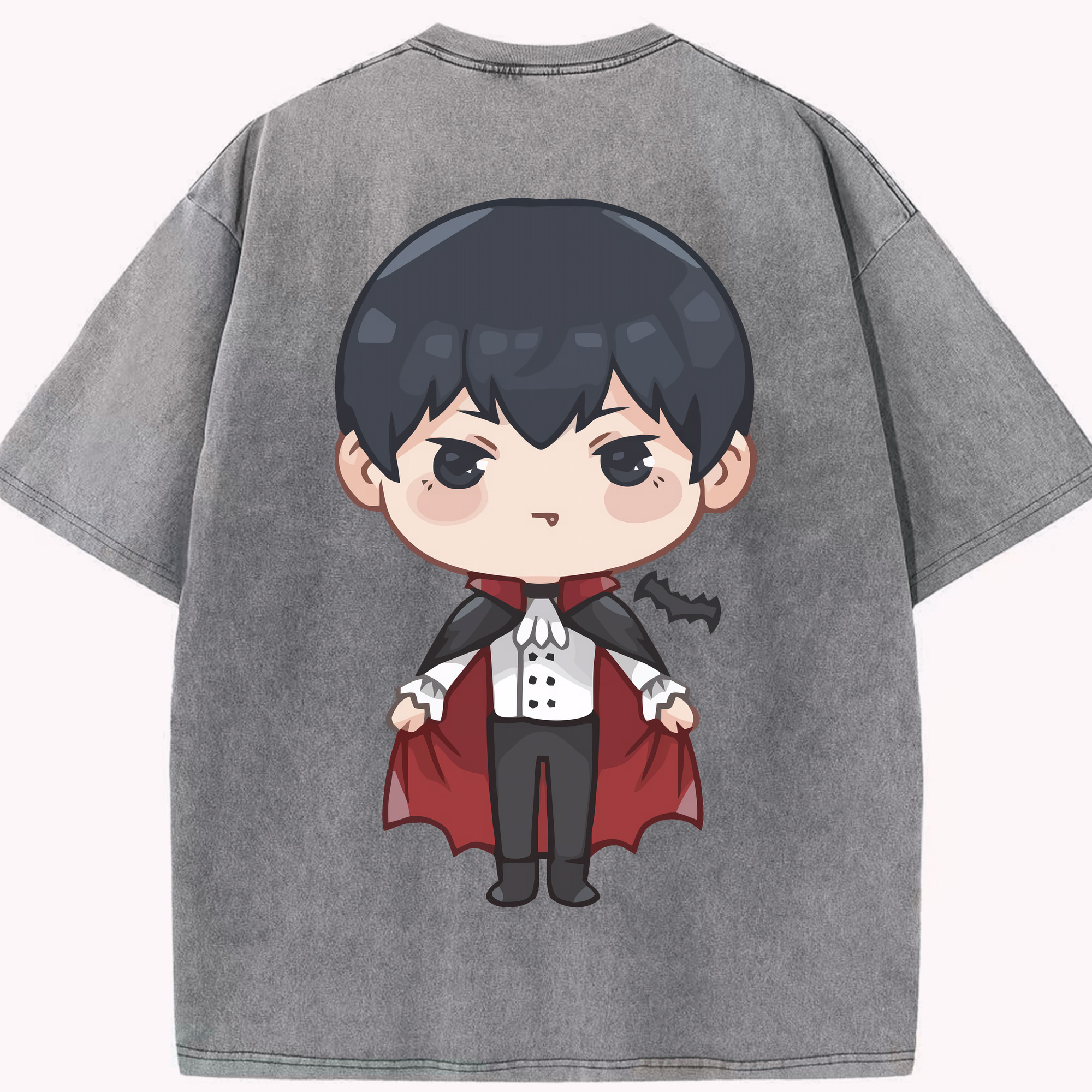 （画像用） ハイキュー!! Haikyu!! 綿100% ヴィンテージ風 半袖Tシャツ（背面プリント）