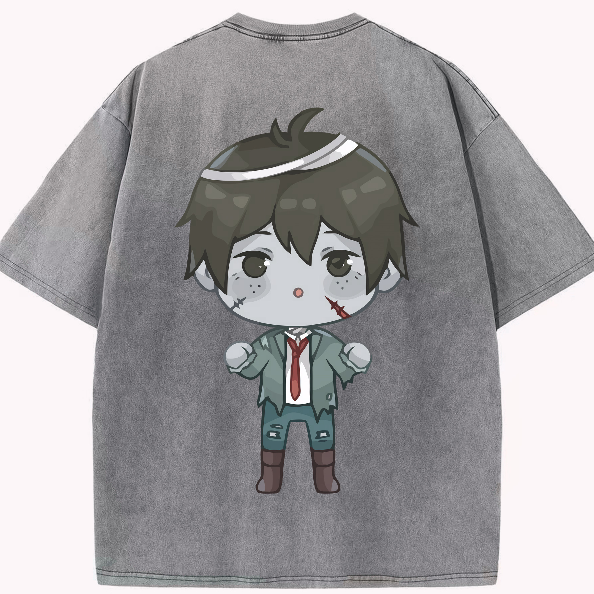 （画像用） ハイキュー!! Haikyu!! 綿100% ヴィンテージ風 半袖Tシャツ（背面プリント）