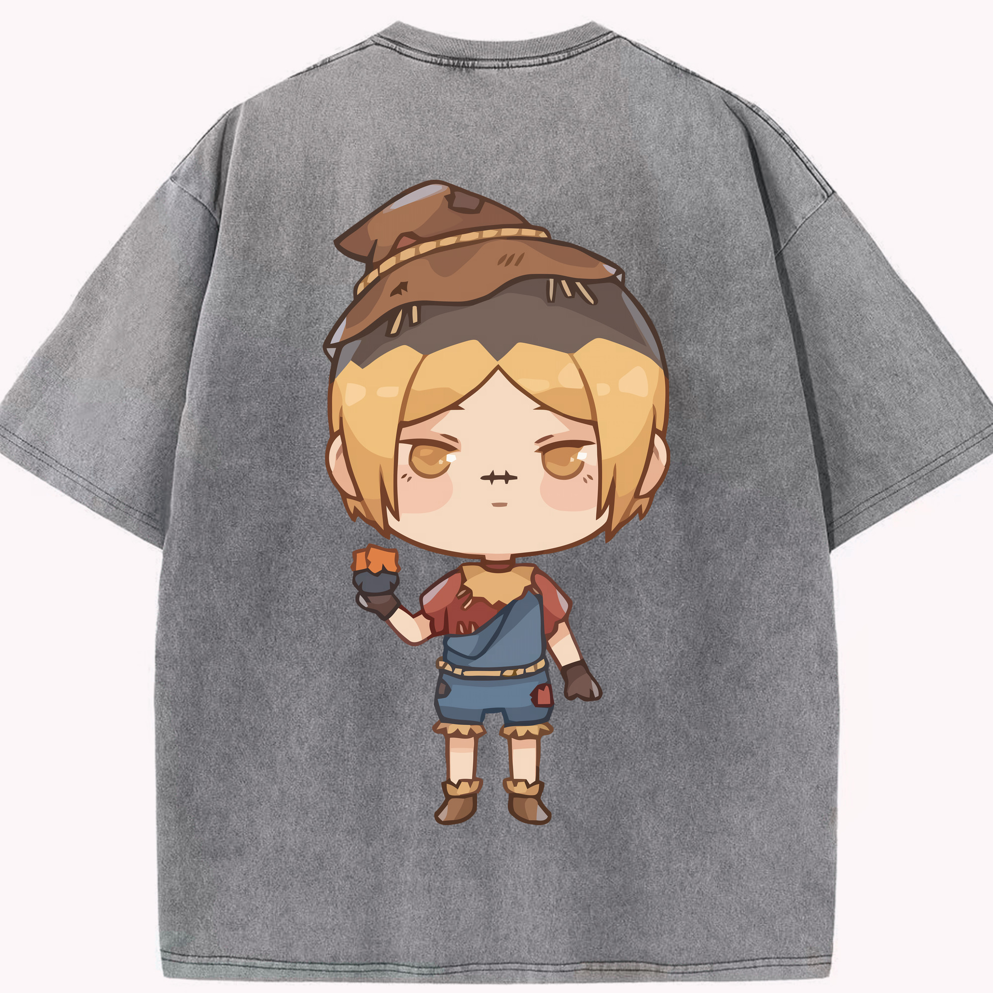（画像用） ハイキュー!! Haikyu!! 綿100% ヴィンテージ風 半袖Tシャツ（背面プリント）