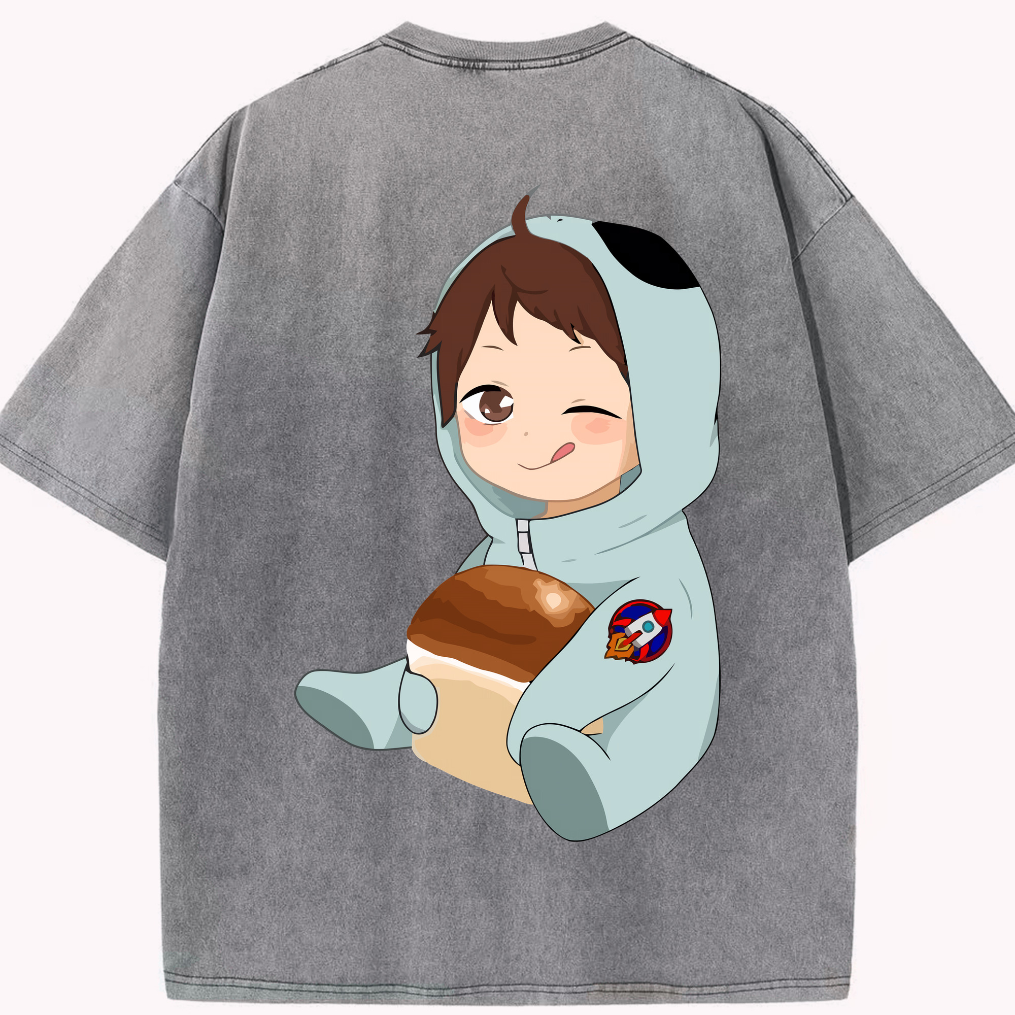 （画像用） ハイキュー!! Haikyu!! 綿100% ヴィンテージ風 半袖Tシャツ（背面プリント）