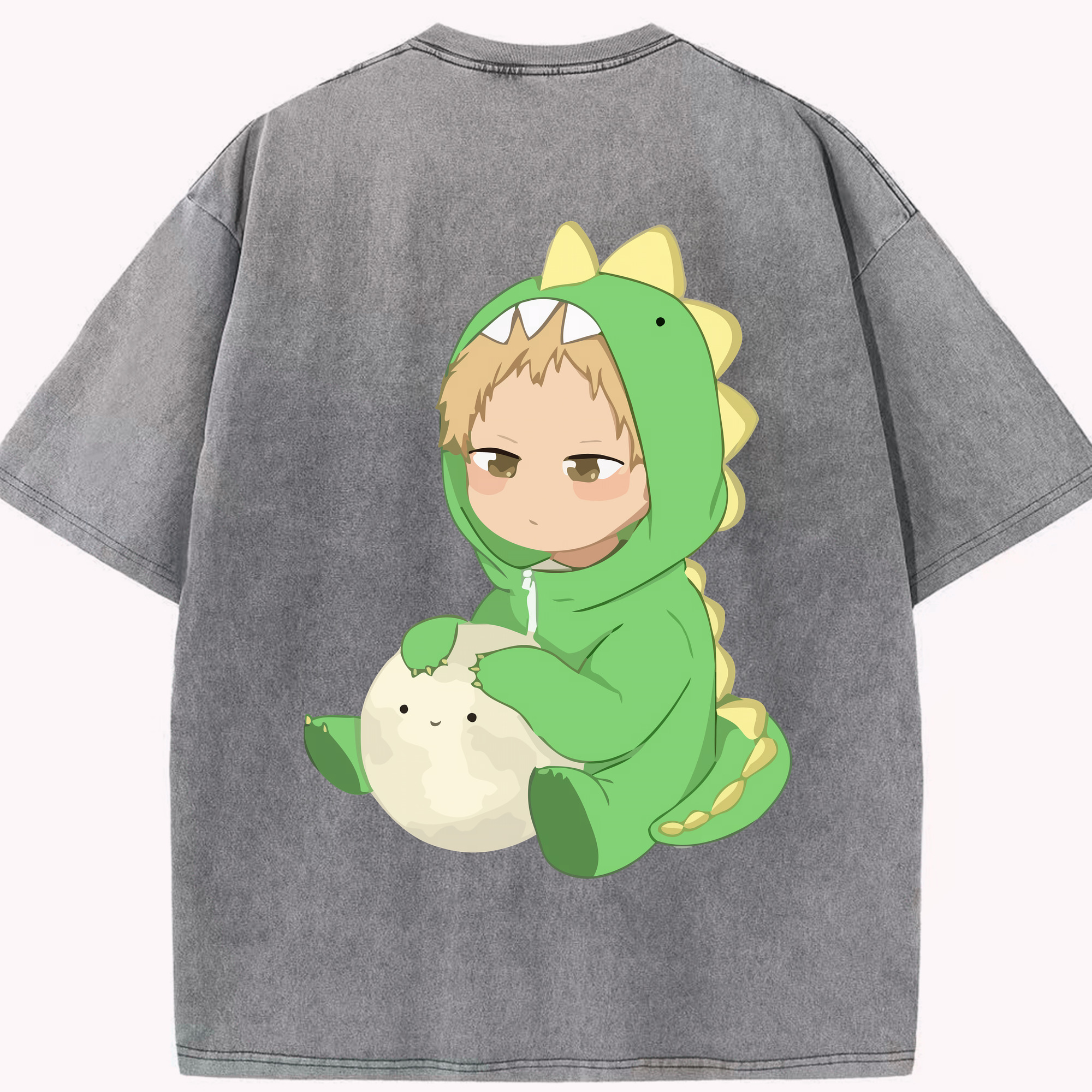 （画像用） ハイキュー!! Haikyu!! 綿100% ヴィンテージ風 半袖Tシャツ（背面プリント）