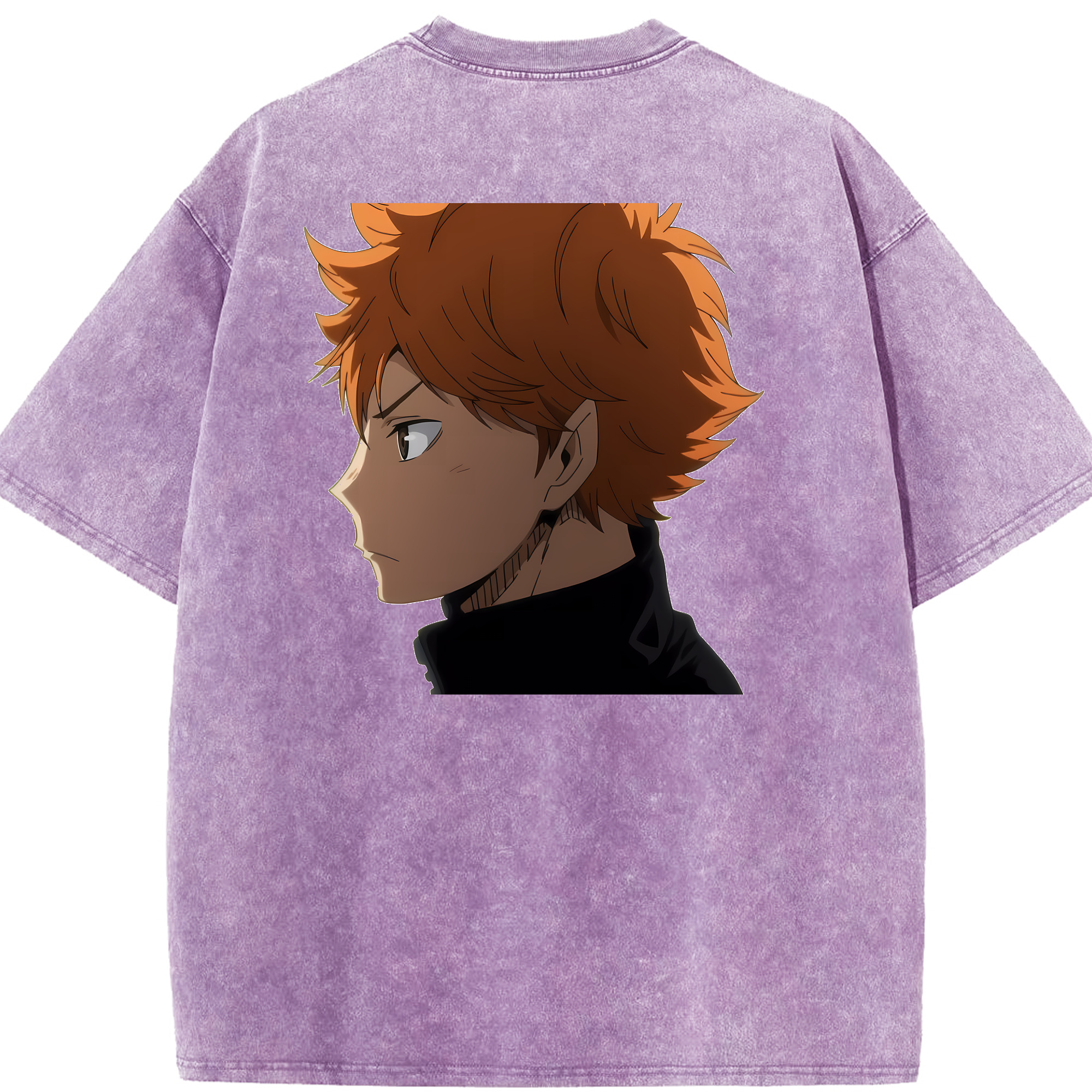 （画像用） ハイキュー!! Haikyu!! 綿100% ヴィンテージ風 半袖Tシャツ（背面プリント）