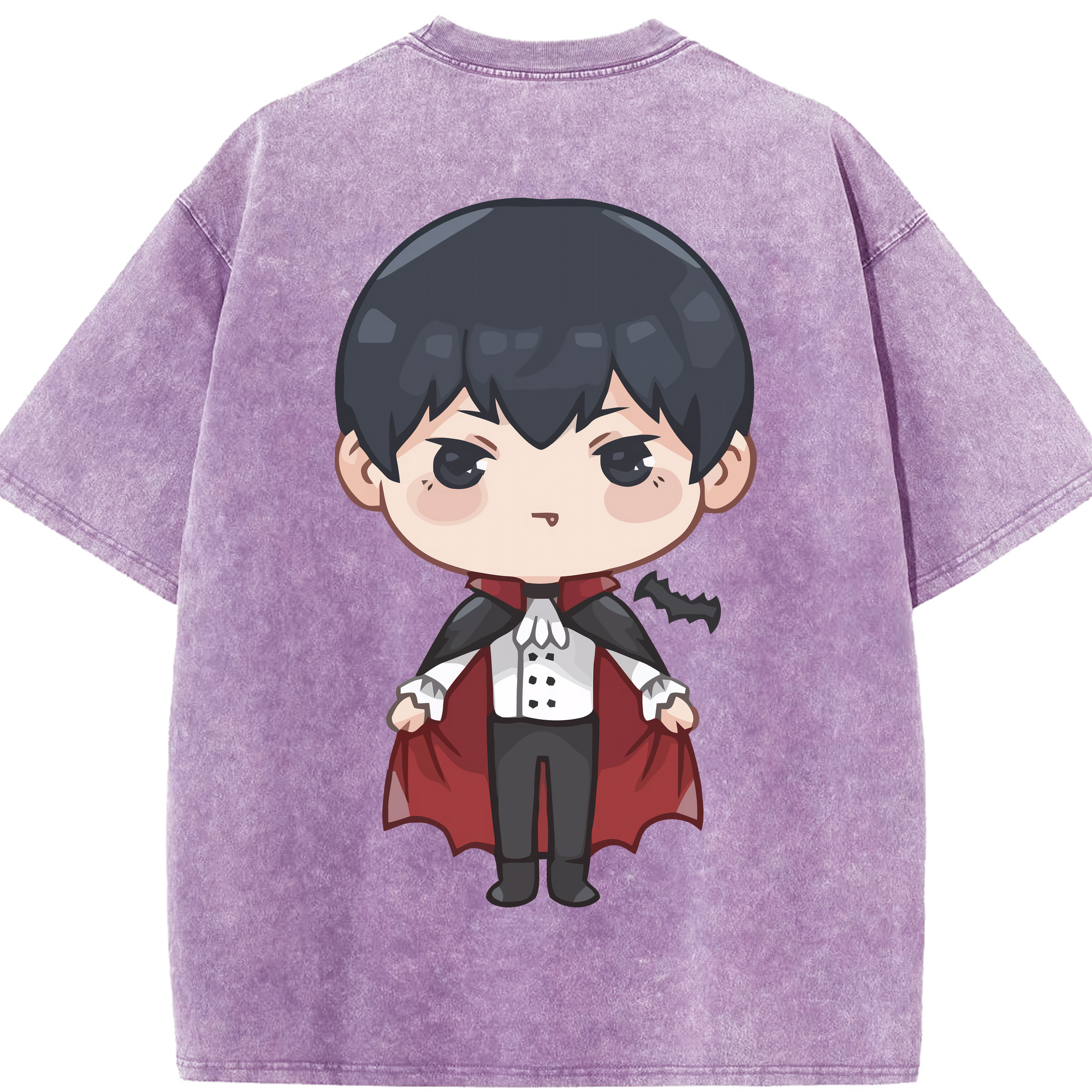 （画像用） ハイキュー!! Haikyu!! 綿100% ヴィンテージ風 半袖Tシャツ（背面プリント）
