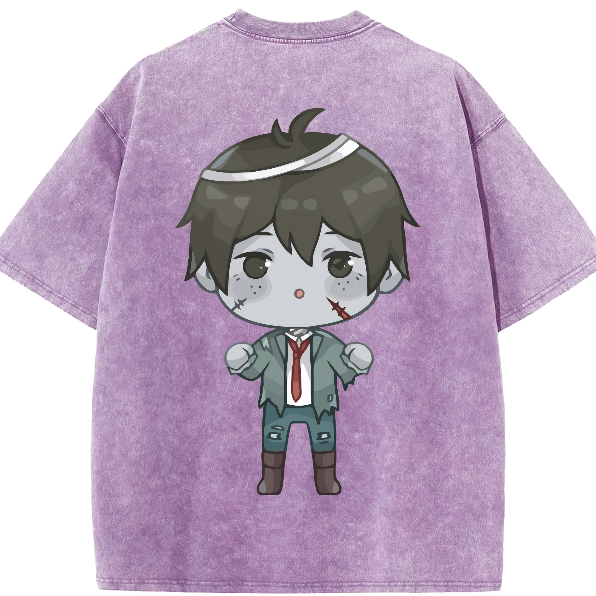 （画像用） ハイキュー!! Haikyu!! 綿100% ヴィンテージ風 半袖Tシャツ（背面プリント）