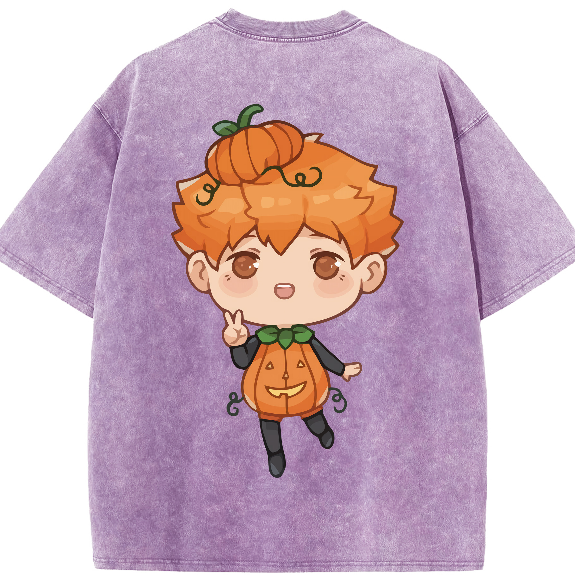 （画像用） ハイキュー!! Haikyu!! 綿100% ヴィンテージ風 半袖Tシャツ（背面プリント）