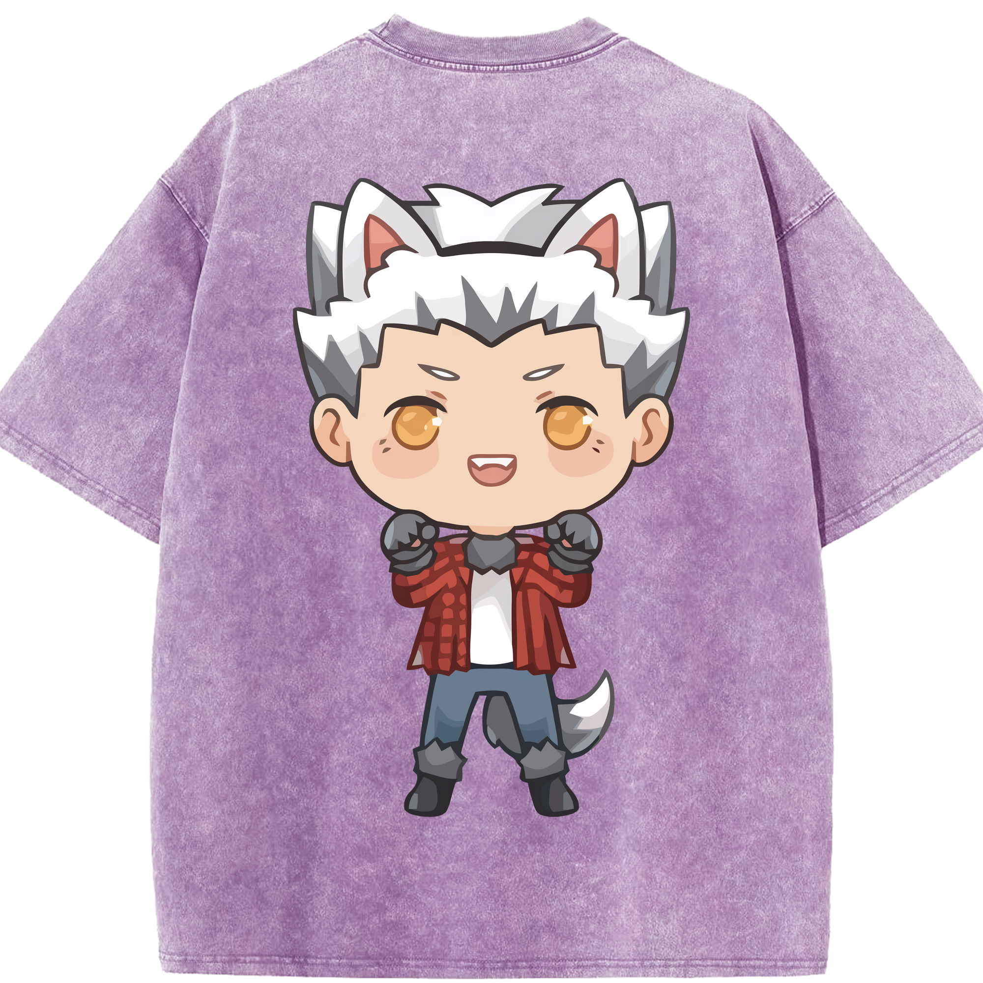 （画像用） ハイキュー!! Haikyu!! 綿100% ヴィンテージ風 半袖Tシャツ（背面プリント）