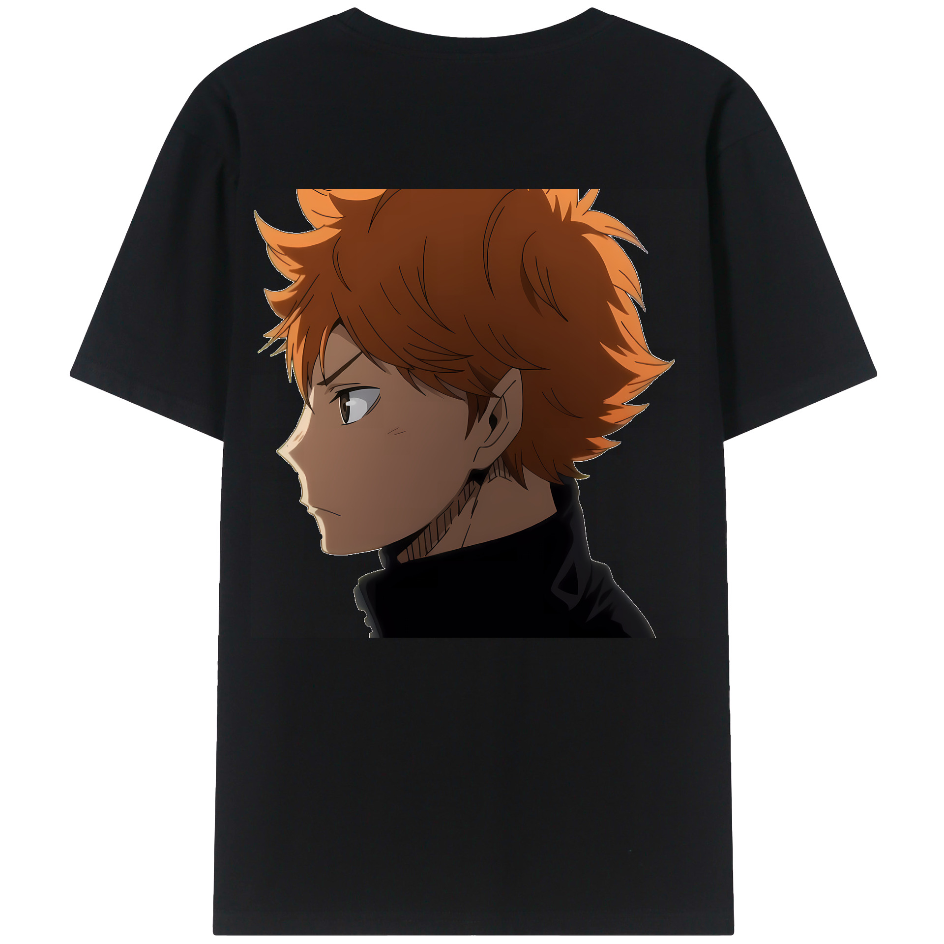 （画像用） ハイキュー!! Haikyu!! 綿100％ メンズ半袖Tシャツ（バックプリント） 通気性