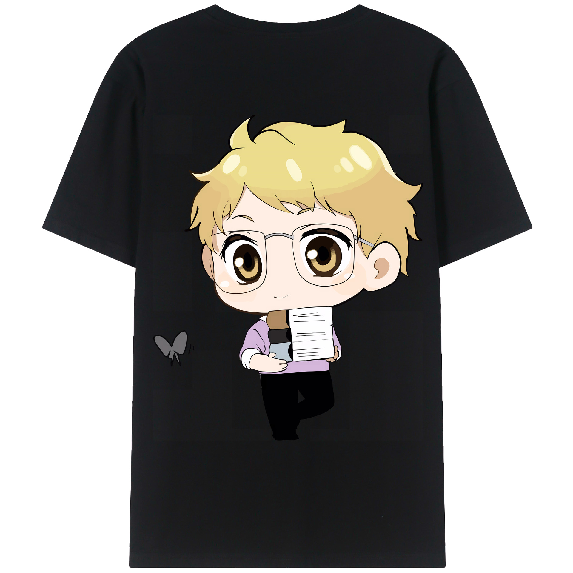（画像用） ハイキュー!! Haikyu!! 綿100％ メンズ半袖Tシャツ（バックプリント） 通気性