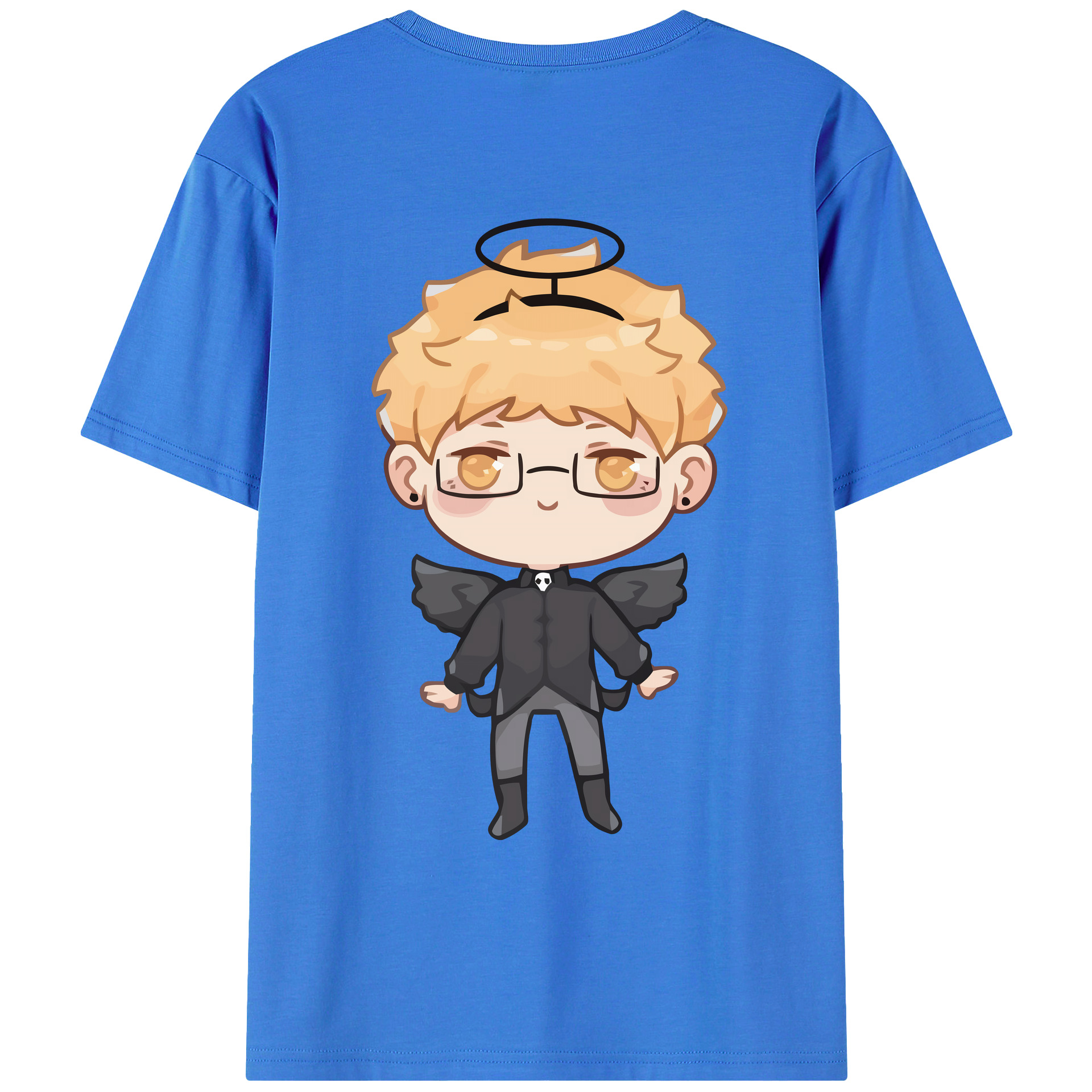 （画像用） ハイキュー!! Haikyu!! 綿100％ メンズ半袖Tシャツ（バックプリント） 通気性