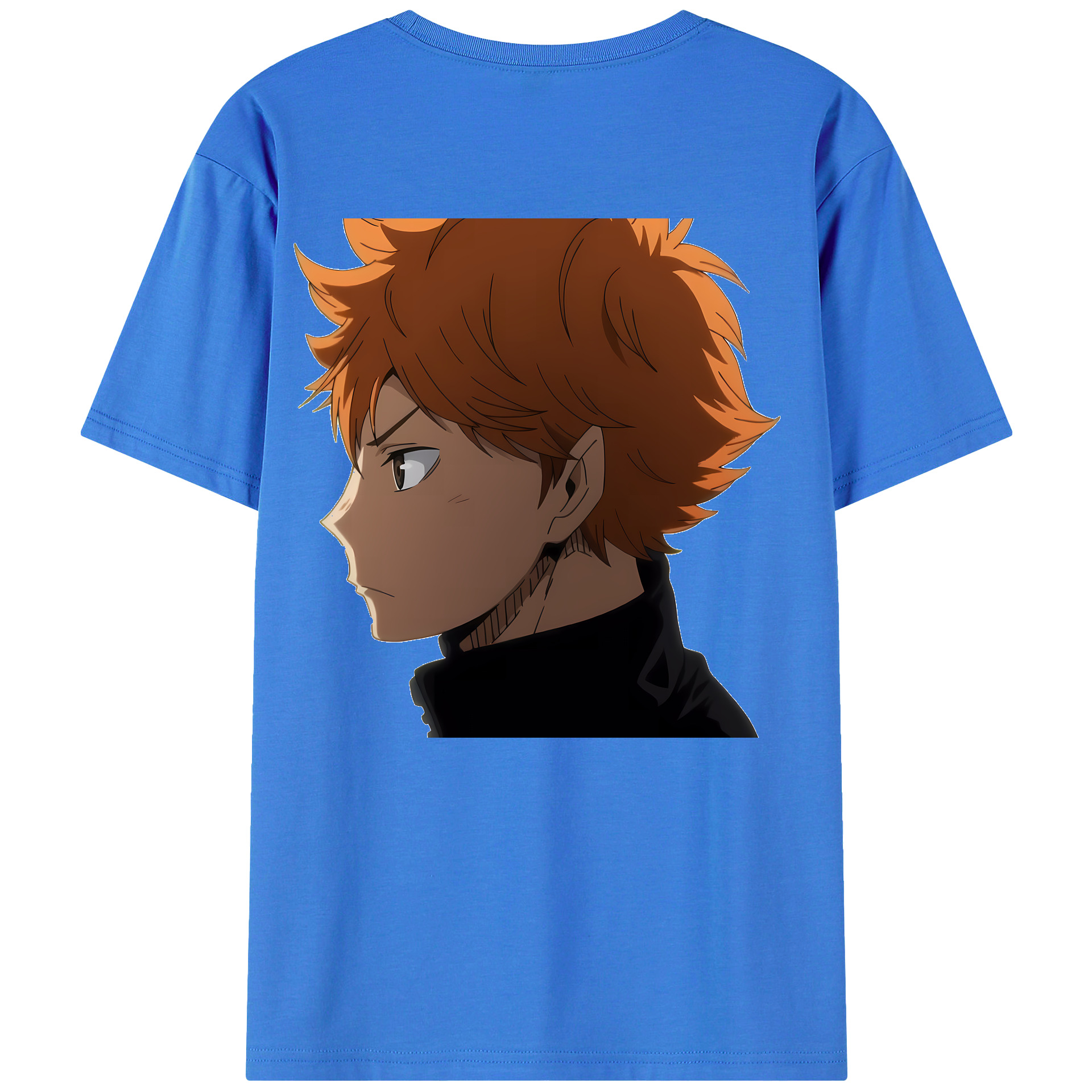 （画像用） ハイキュー!! Haikyu!! 綿100％ メンズ半袖Tシャツ（バックプリント） 通気性