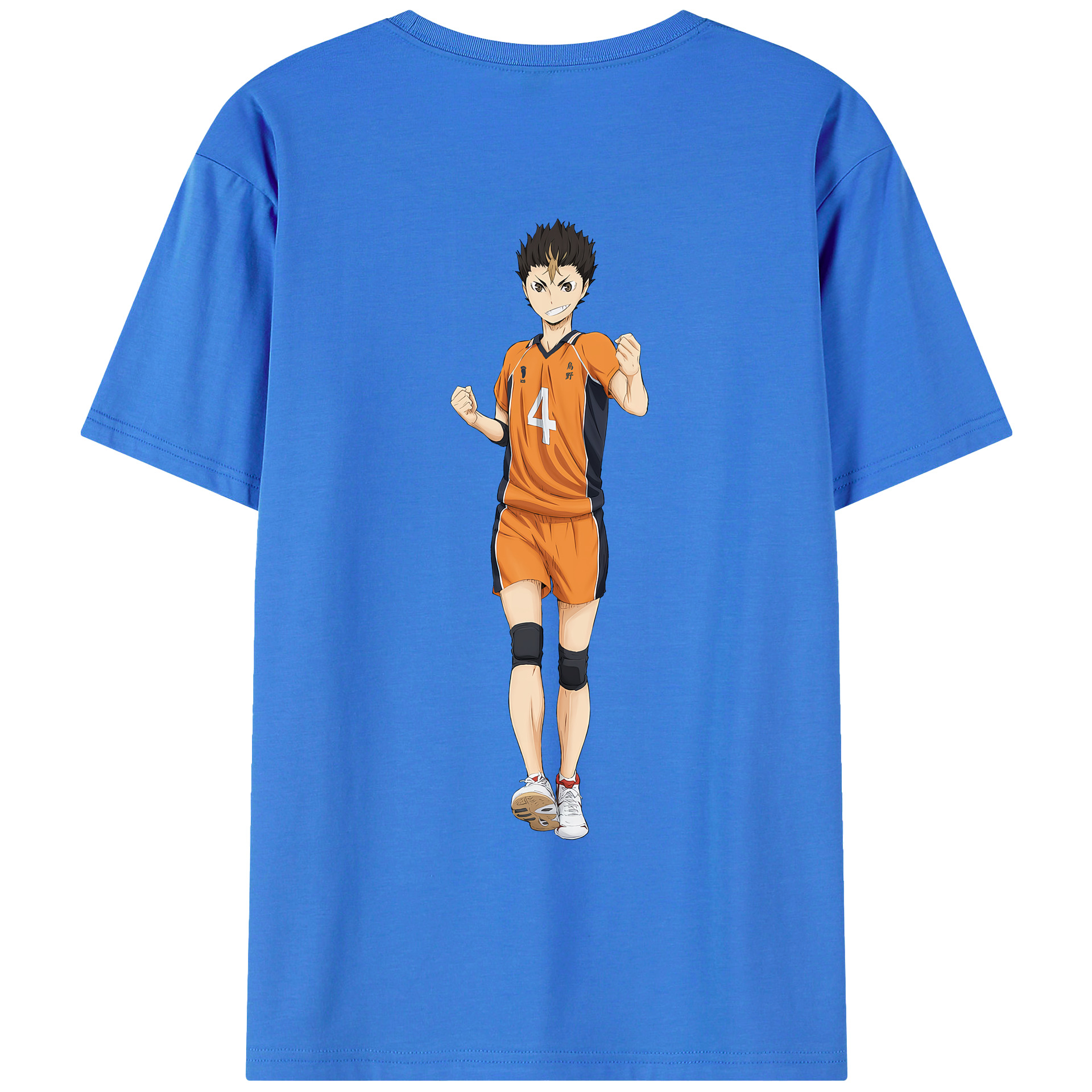 （画像用） ハイキュー!! Haikyu!! 綿100％ メンズ半袖Tシャツ（バックプリント） 通気性