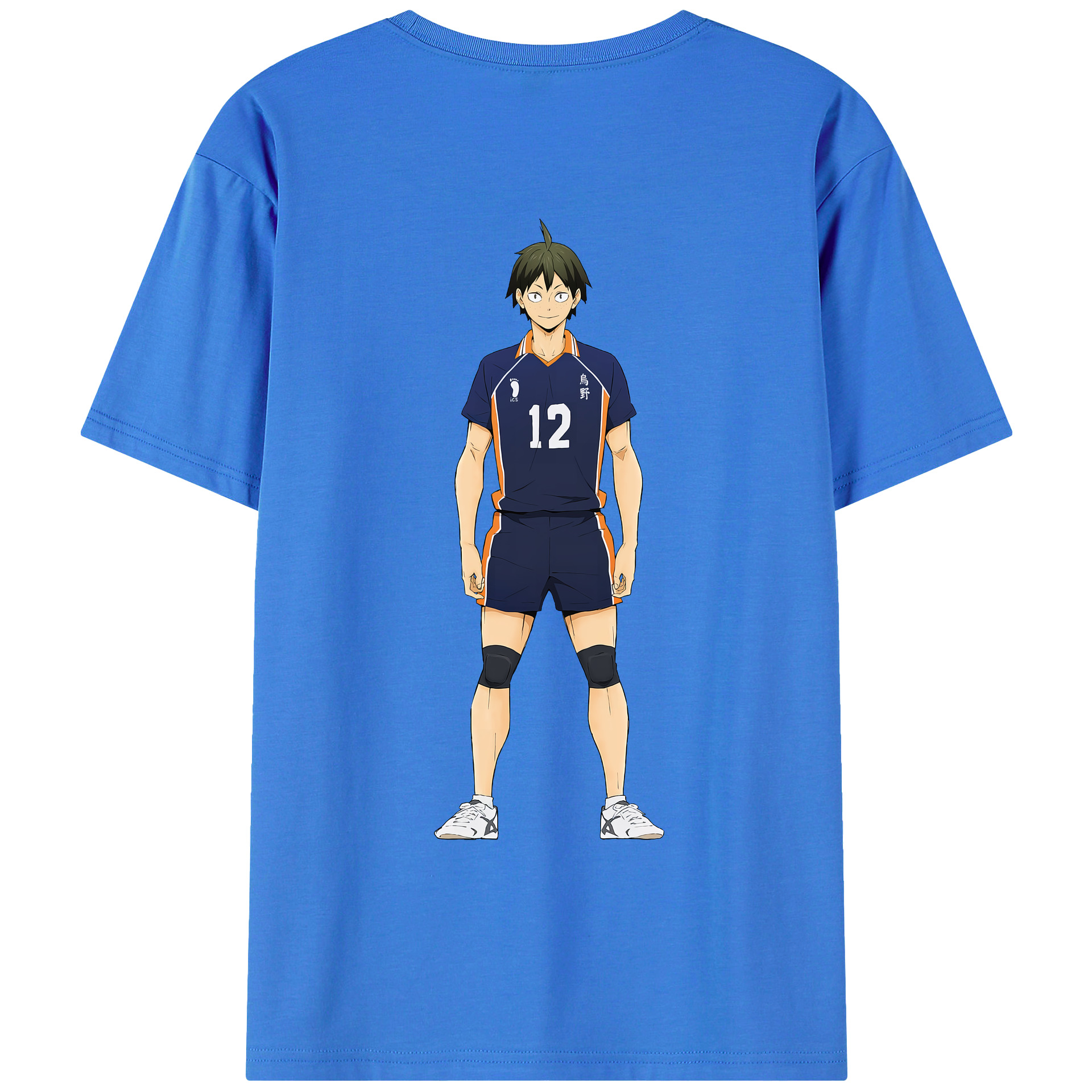 （画像用） ハイキュー!! Haikyu!! 綿100％ メンズ半袖Tシャツ（バックプリント） 通気性