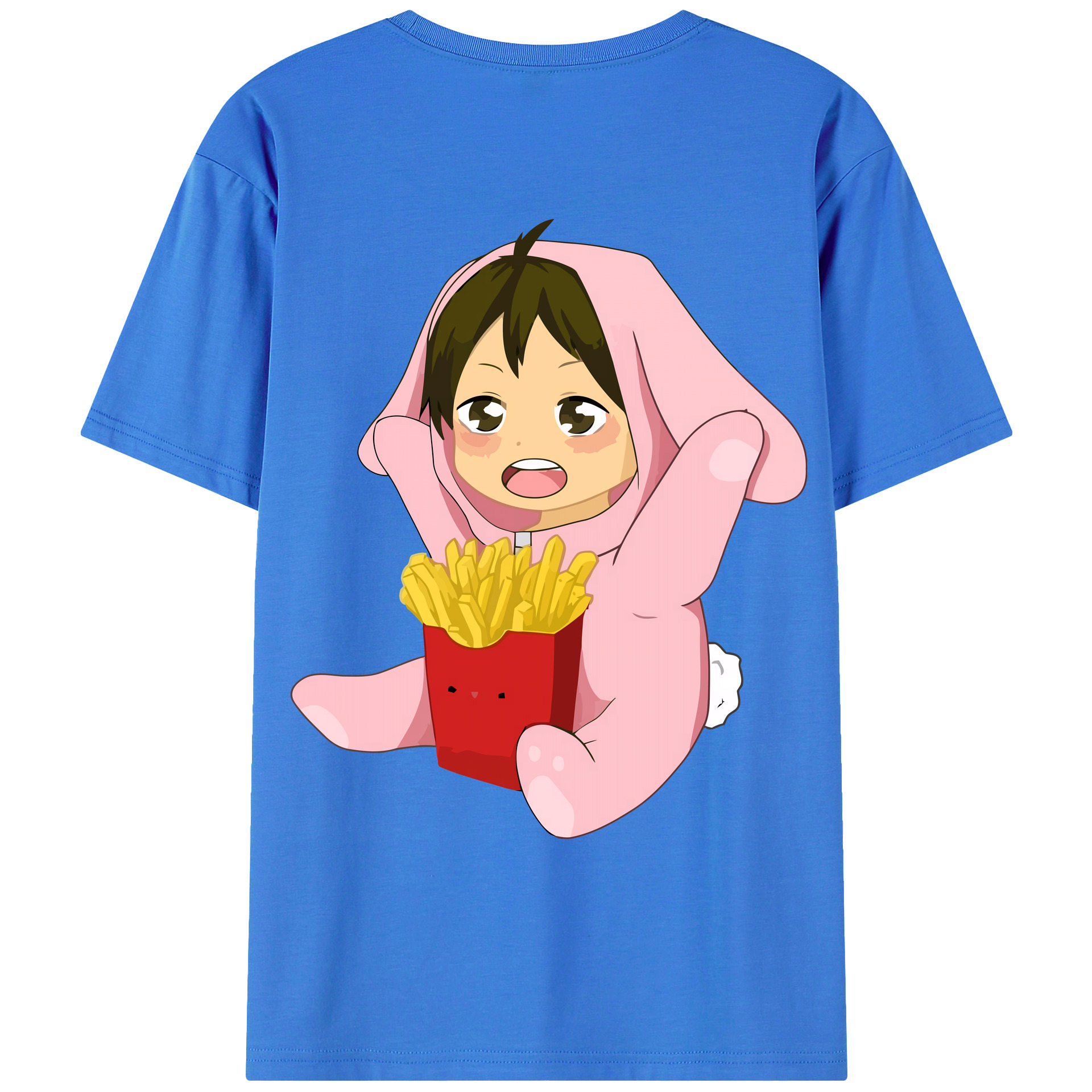（画像用） ハイキュー!! Haikyu!! 綿100％ メンズ半袖Tシャツ（バックプリント） 通気性