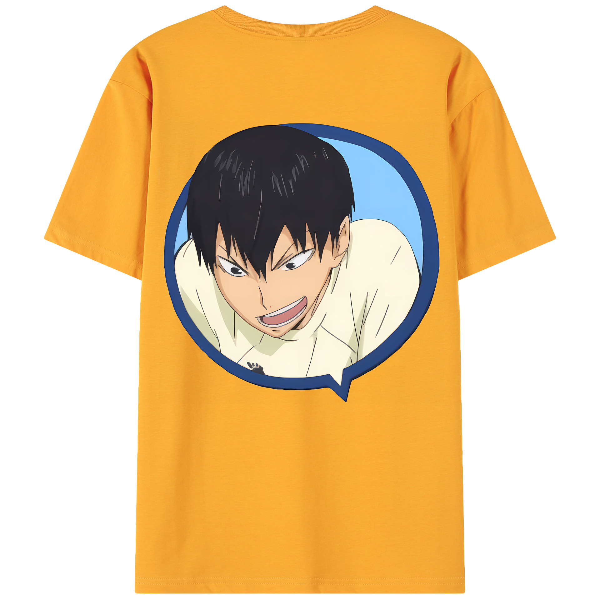 （画像用） ハイキュー!! Haikyu!! 綿100％ メンズ半袖Tシャツ（バックプリント） 通気性