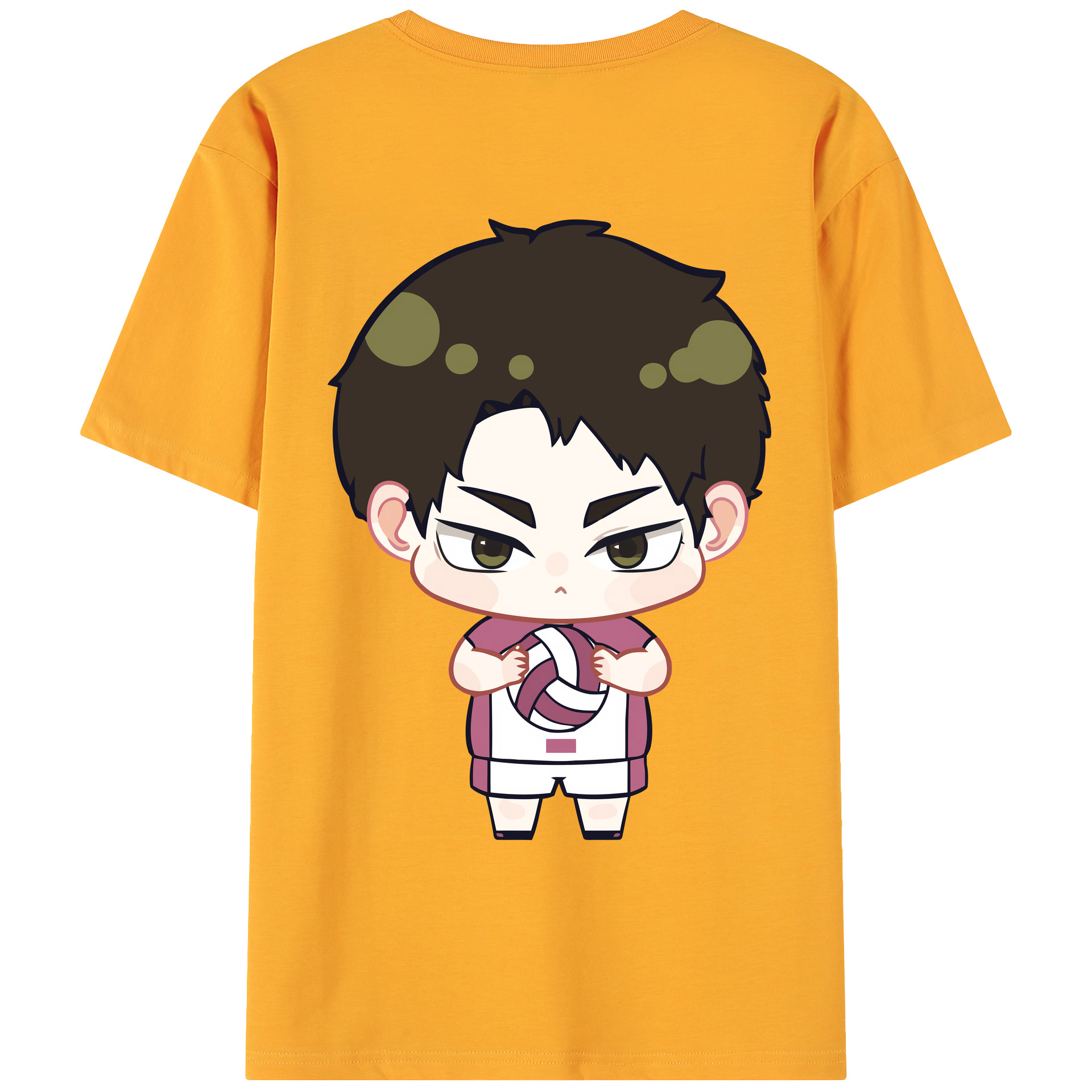 （画像用） ハイキュー!! Haikyu!! 綿100％ メンズ半袖Tシャツ（バックプリント） 通気性