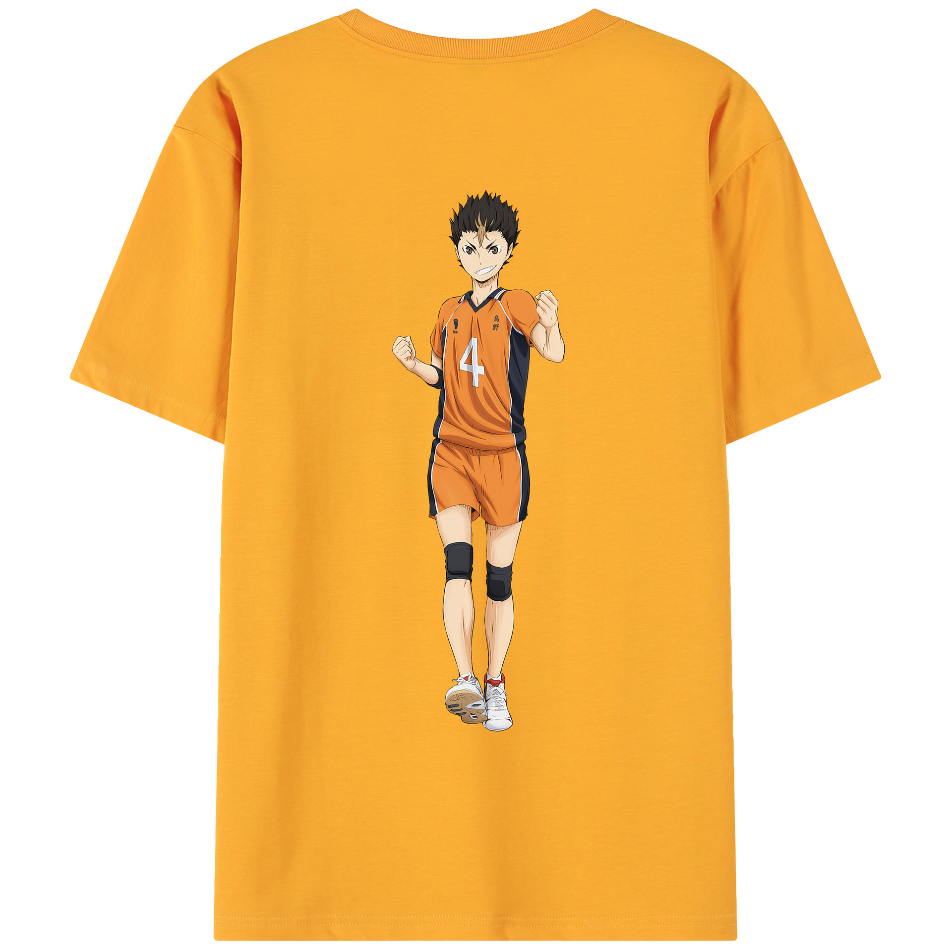 （画像用） ハイキュー!! Haikyu!! 綿100％ メンズ半袖Tシャツ（バックプリント） 通気性