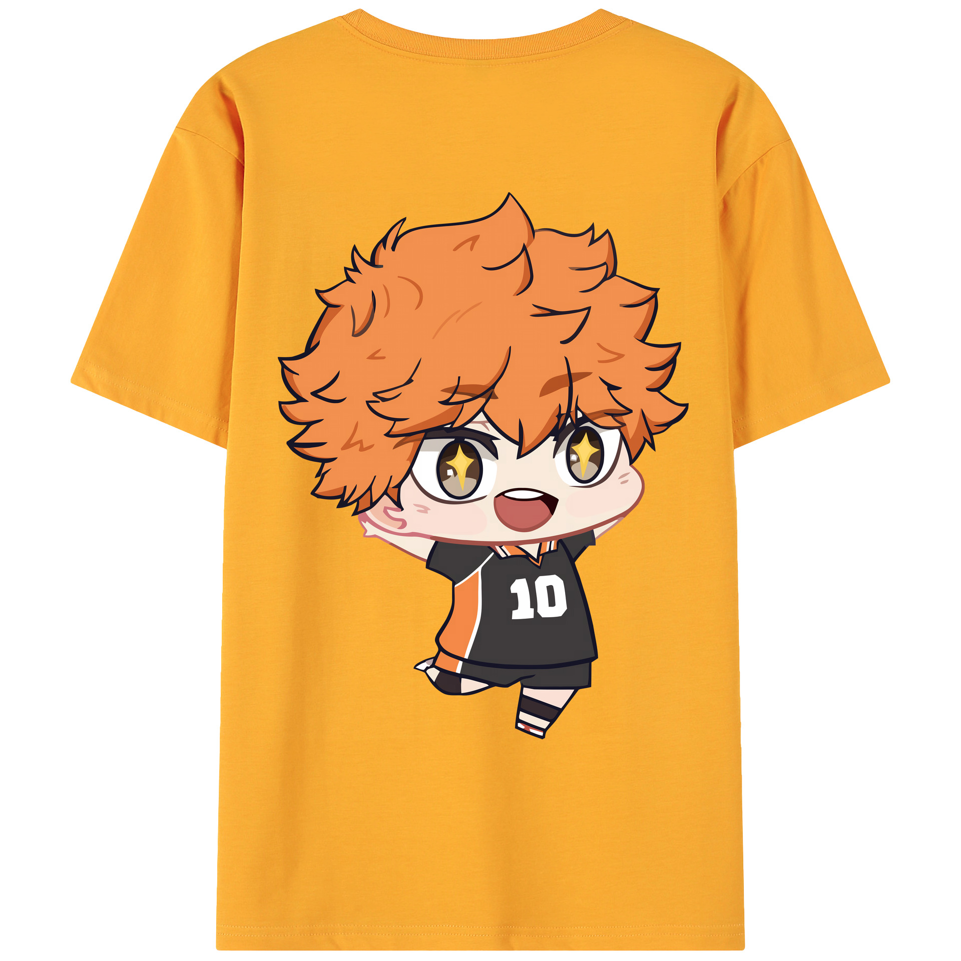 （画像用） ハイキュー!! Haikyu!! 綿100％ メンズ半袖Tシャツ（バックプリント） 通気性