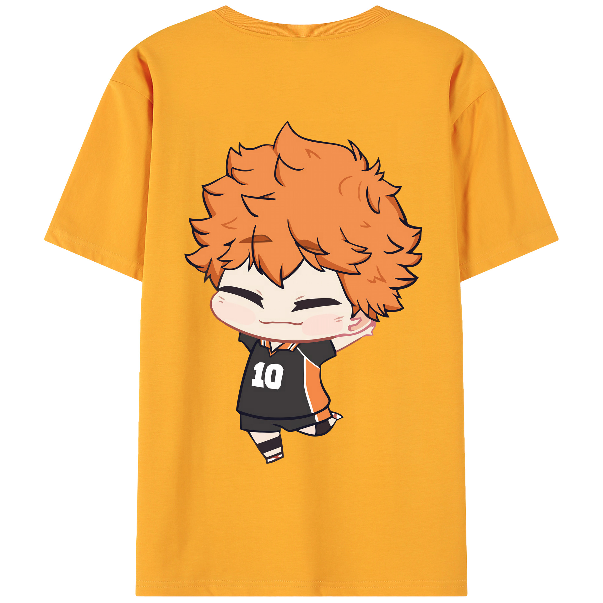 （画像用） ハイキュー!! Haikyu!! 綿100％ メンズ半袖Tシャツ（バックプリント） 通気性