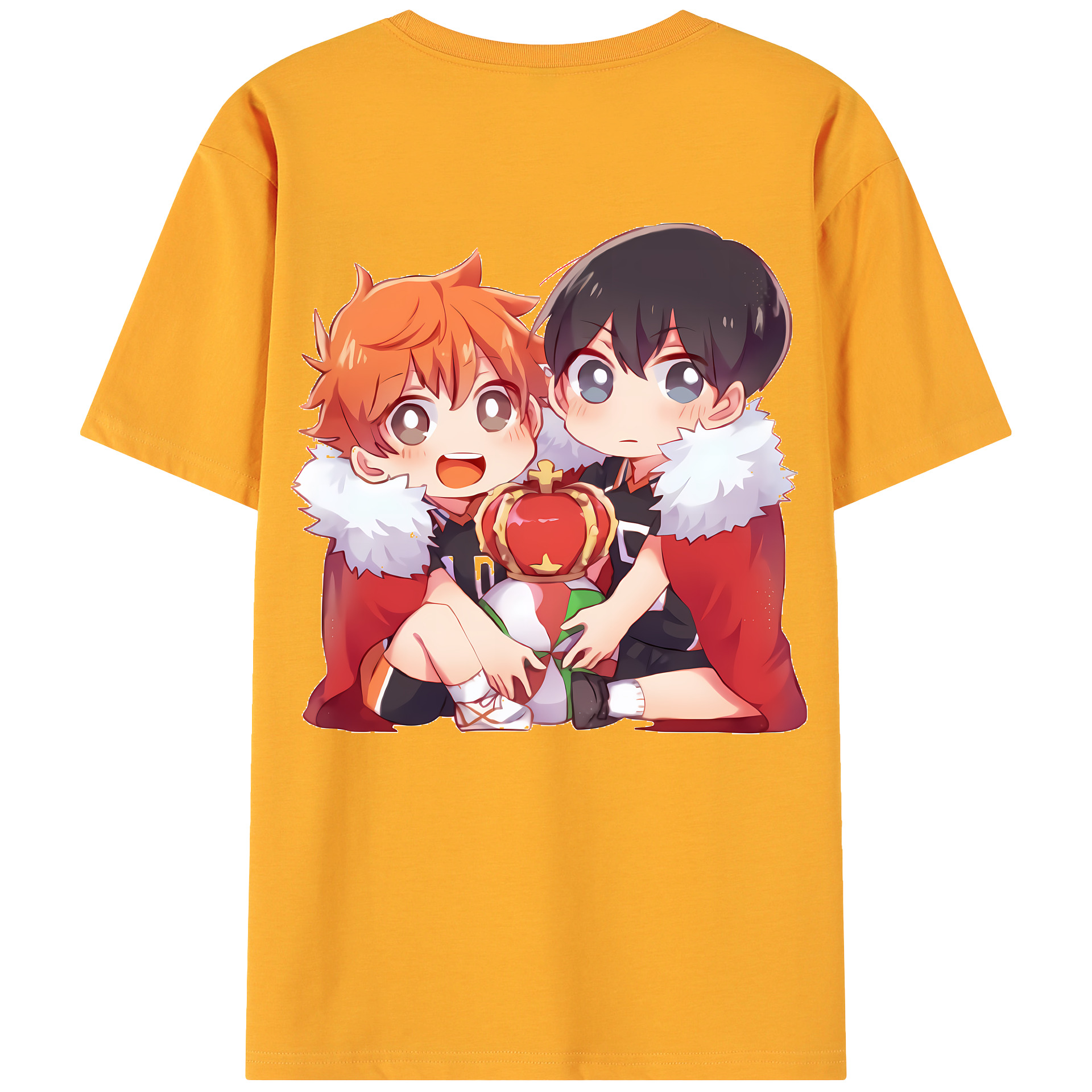 （画像用） ハイキュー!! Haikyu!! 綿100％ メンズ半袖Tシャツ（バックプリント） 通気性