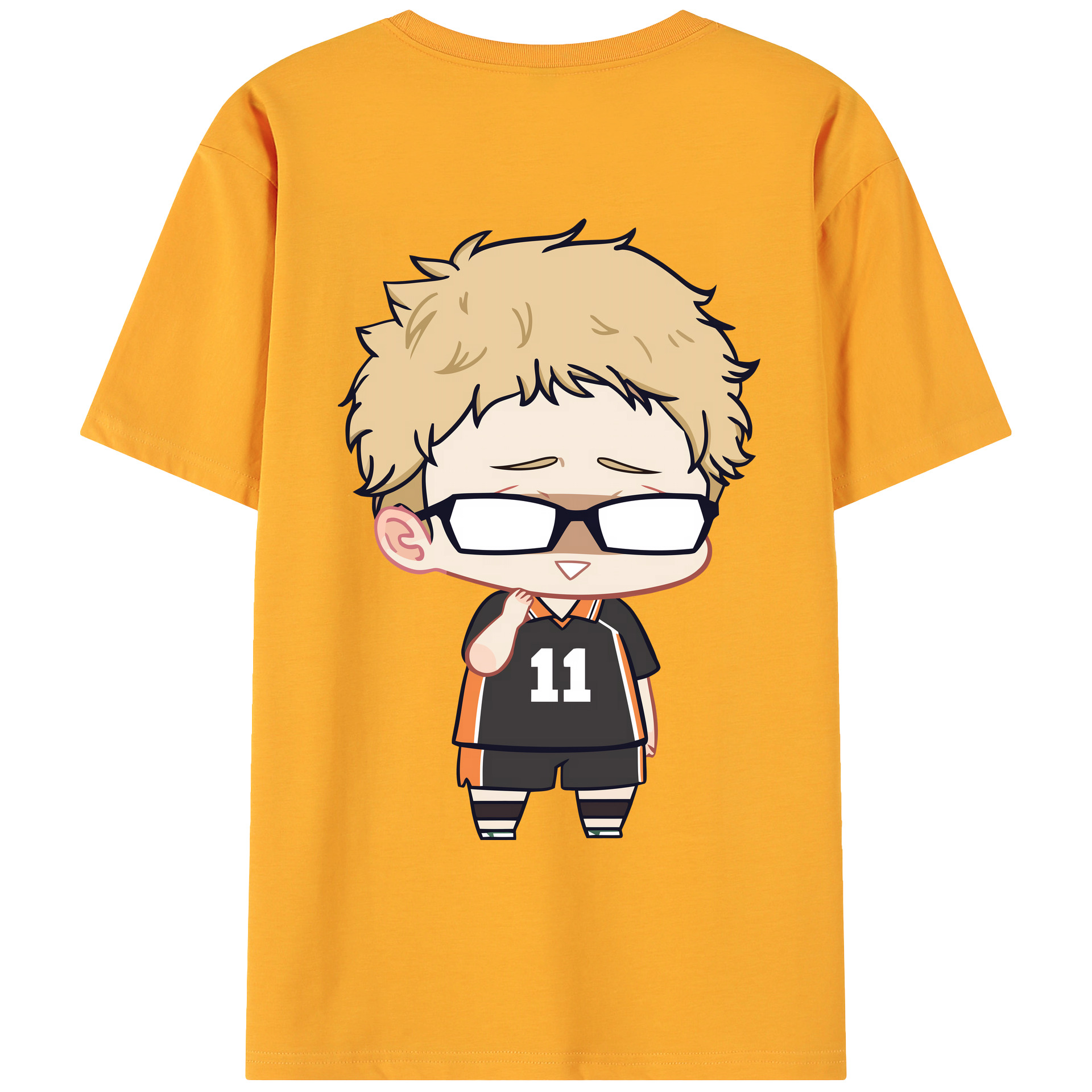 （画像用） ハイキュー!! Haikyu!! 綿100％ メンズ半袖Tシャツ（バックプリント） 通気性