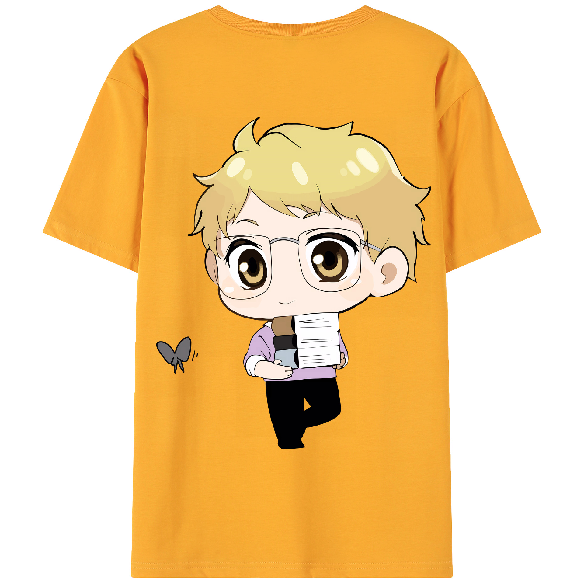 （画像用） ハイキュー!! Haikyu!! 綿100％ メンズ半袖Tシャツ（バックプリント） 通気性