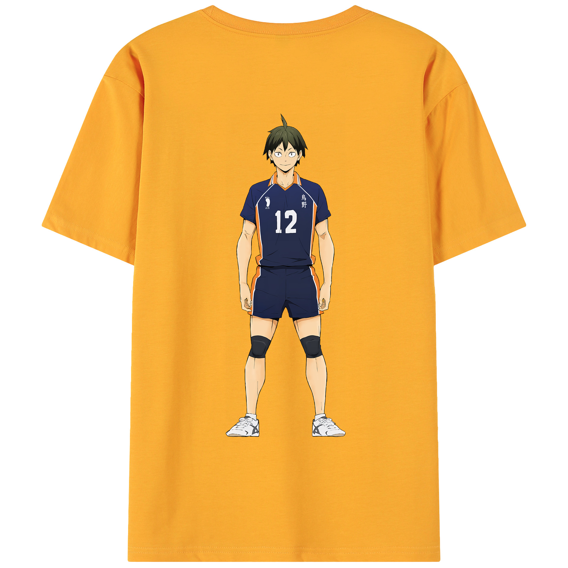 （画像用） ハイキュー!! Haikyu!! 綿100％ メンズ半袖Tシャツ（バックプリント） 通気性