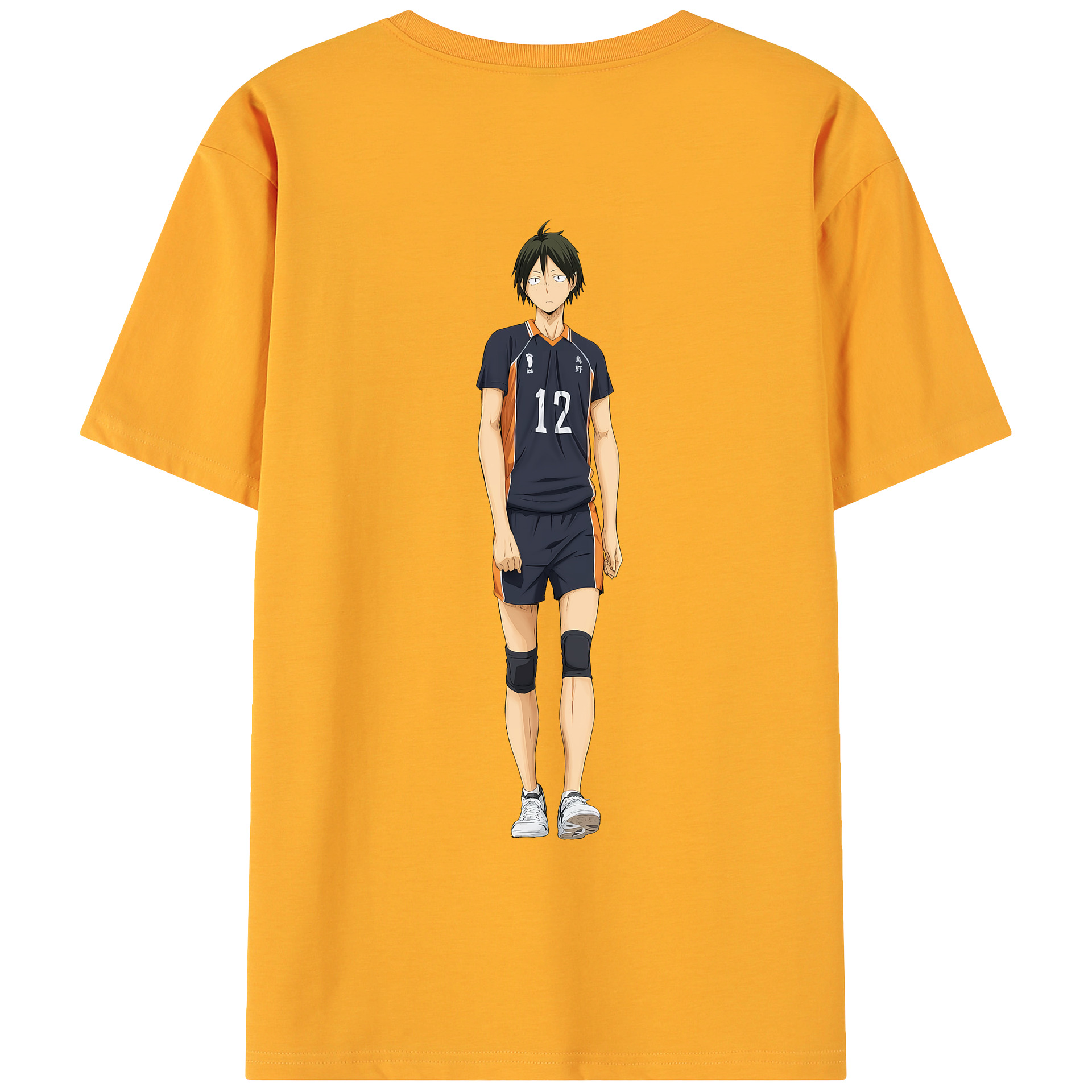 （画像用） ハイキュー!! Haikyu!! 綿100％ メンズ半袖Tシャツ（バックプリント） 通気性