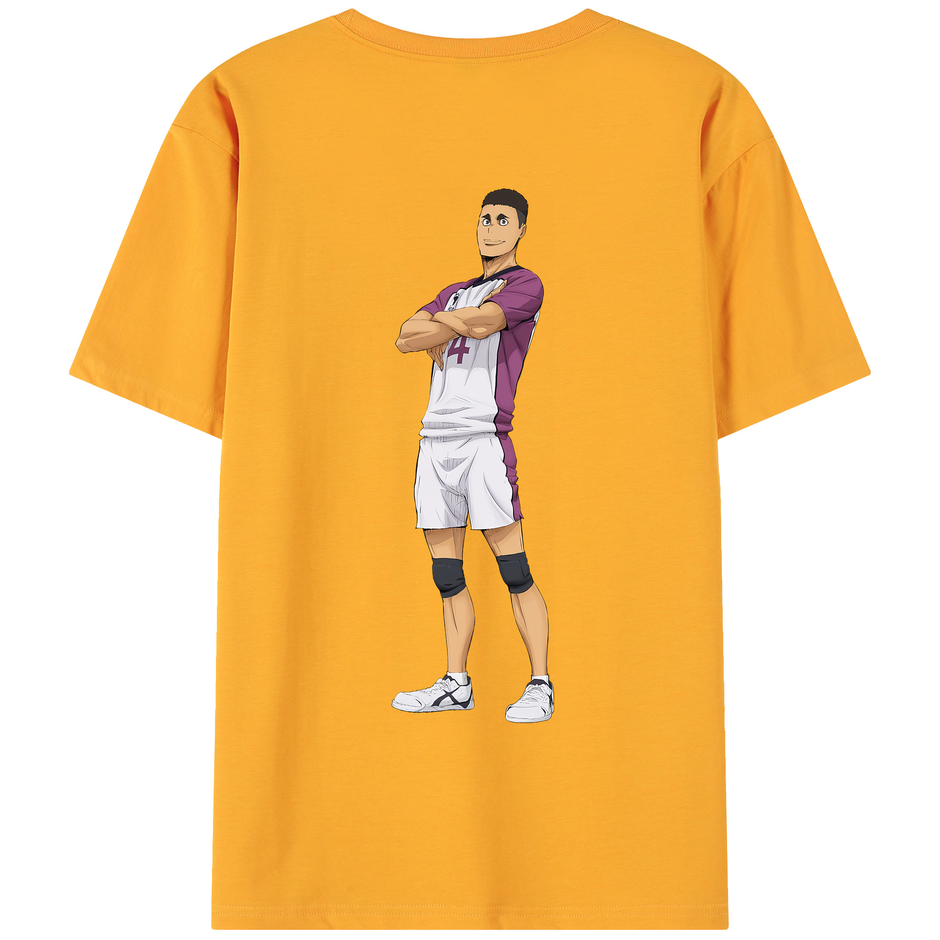 （画像用） ハイキュー!! Haikyu!! 綿100％ メンズ半袖Tシャツ（バックプリント） 通気性