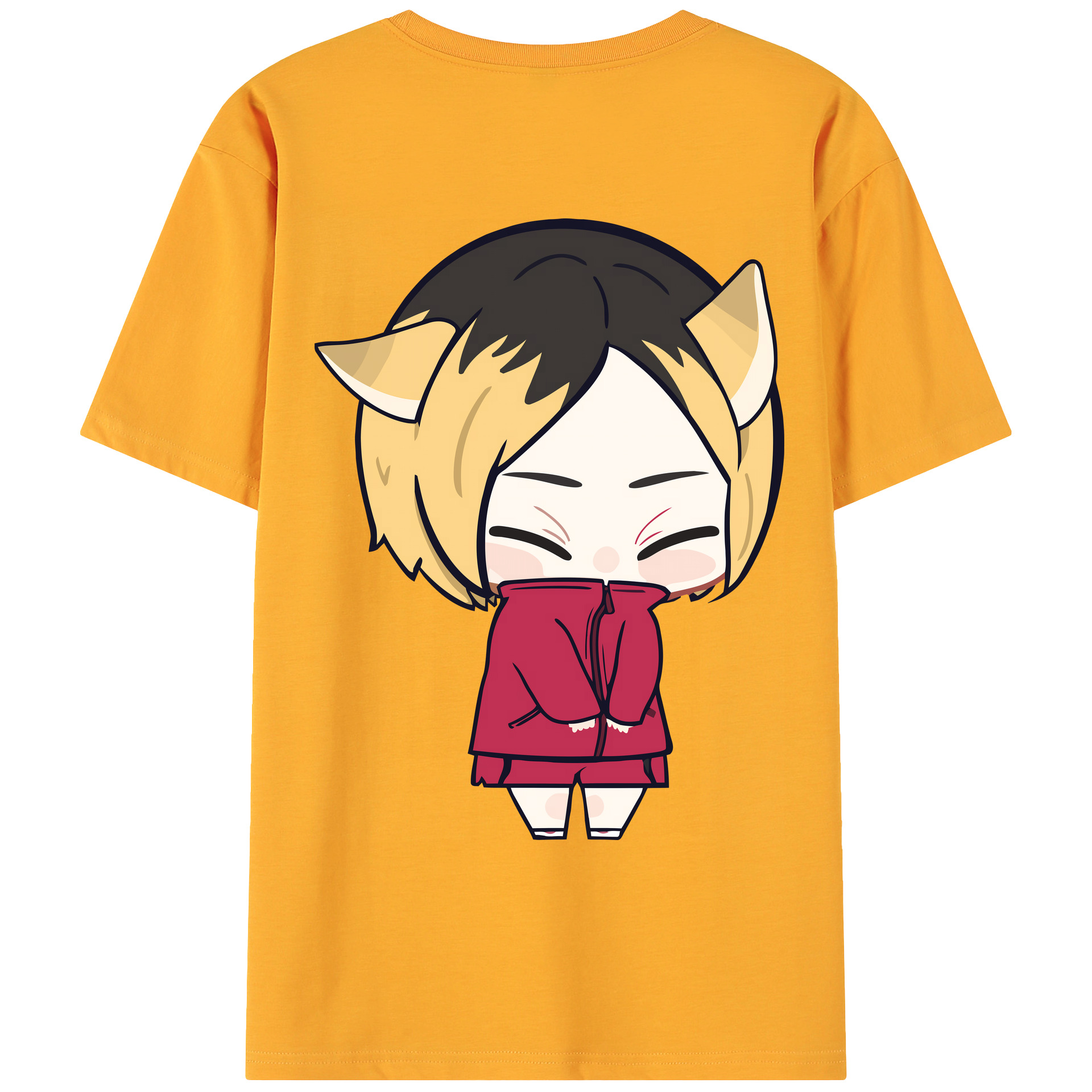 （画像用） ハイキュー!! Haikyu!! 綿100％ メンズ半袖Tシャツ（バックプリント） 通気性