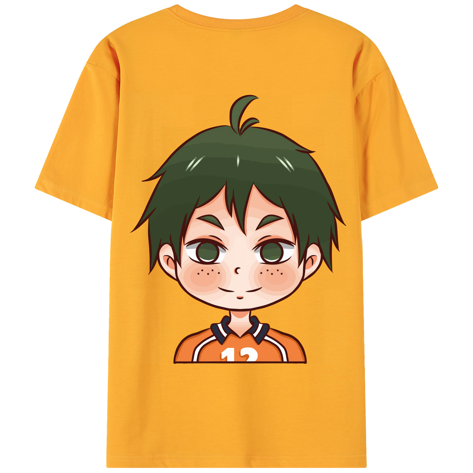 （画像用） ハイキュー!! Haikyu!! 綿100％ メンズ半袖Tシャツ（バックプリント） 通気性