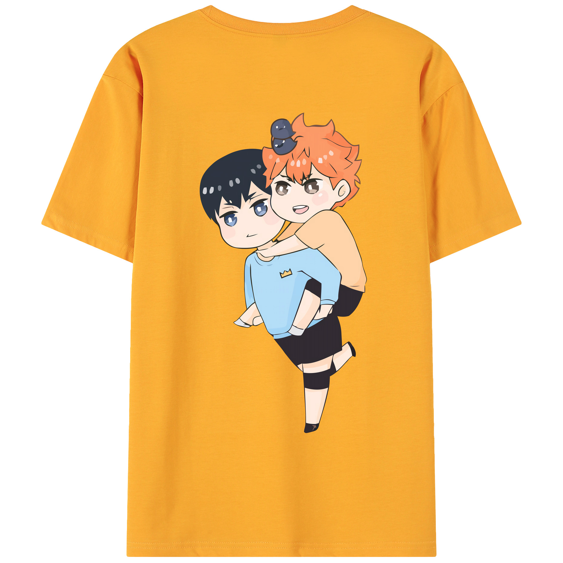 （画像用） ハイキュー!! Haikyu!! 綿100％ メンズ半袖Tシャツ（バックプリント） 通気性