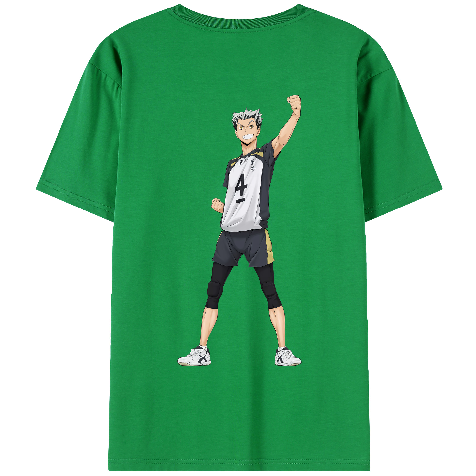 （画像用） ハイキュー!! Haikyu!! 綿100％ メンズ半袖Tシャツ（バックプリント） 通気性