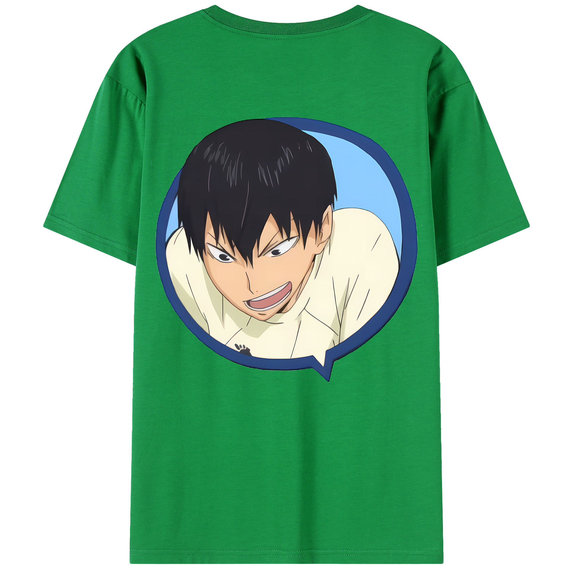 （画像用） ハイキュー!! Haikyu!! 綿100％ メンズ半袖Tシャツ（バックプリント） 通気性
